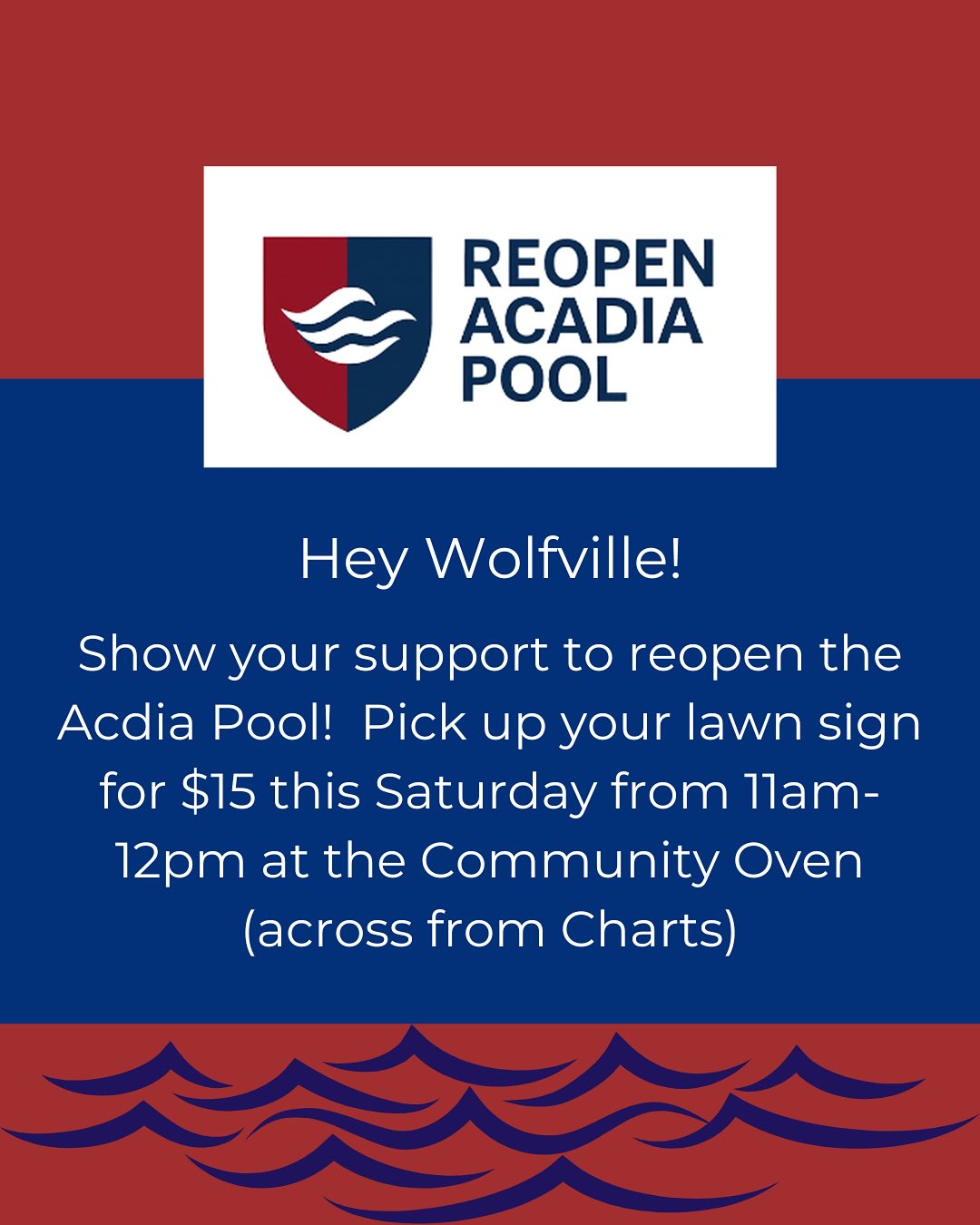 Save Acadia Pool | Wolfville NS