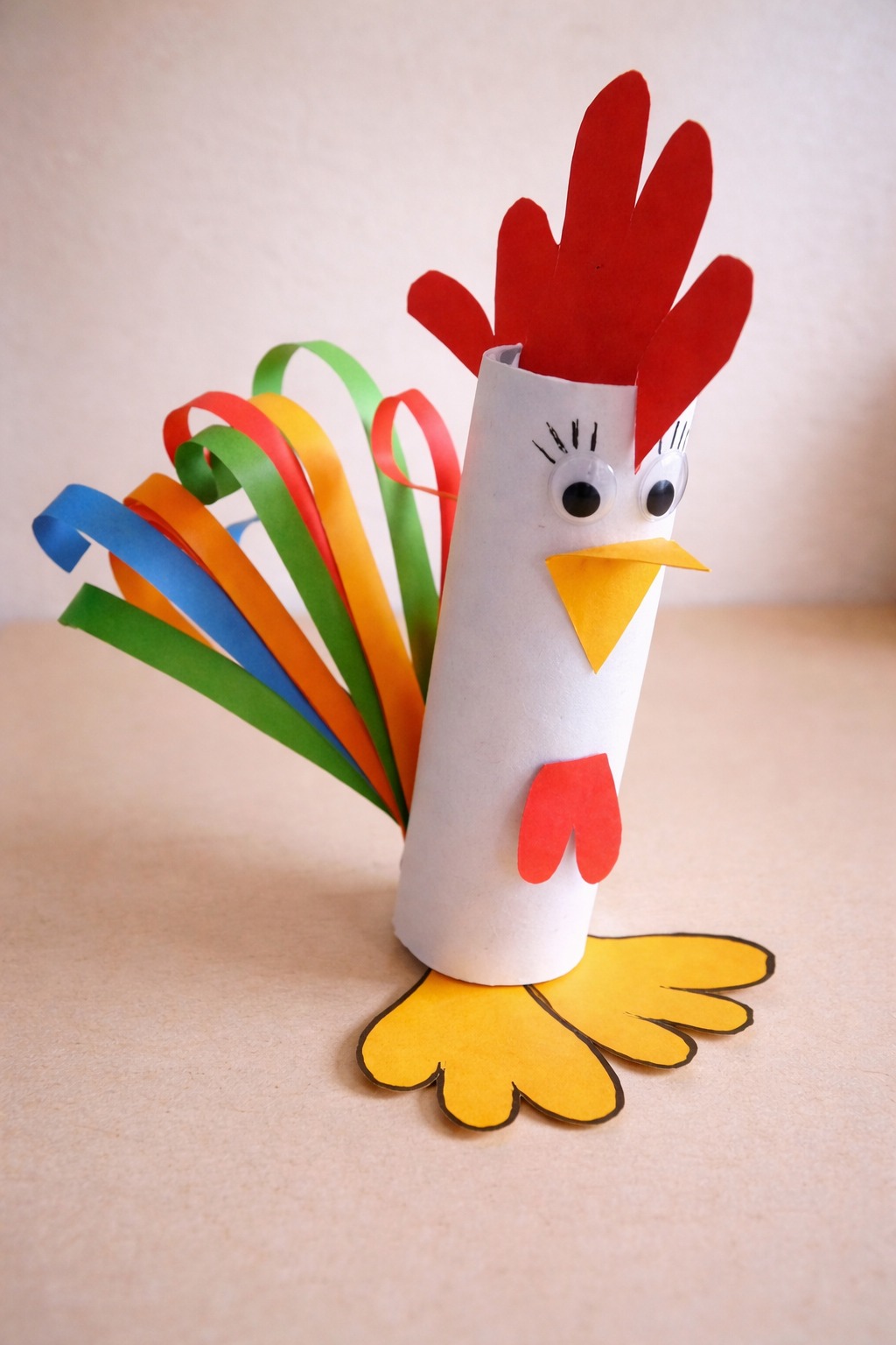 Amelia's - 🐔🎨 Toilet Paper Roll Rooster Craft 🎨🐔 This colorful rooster ...