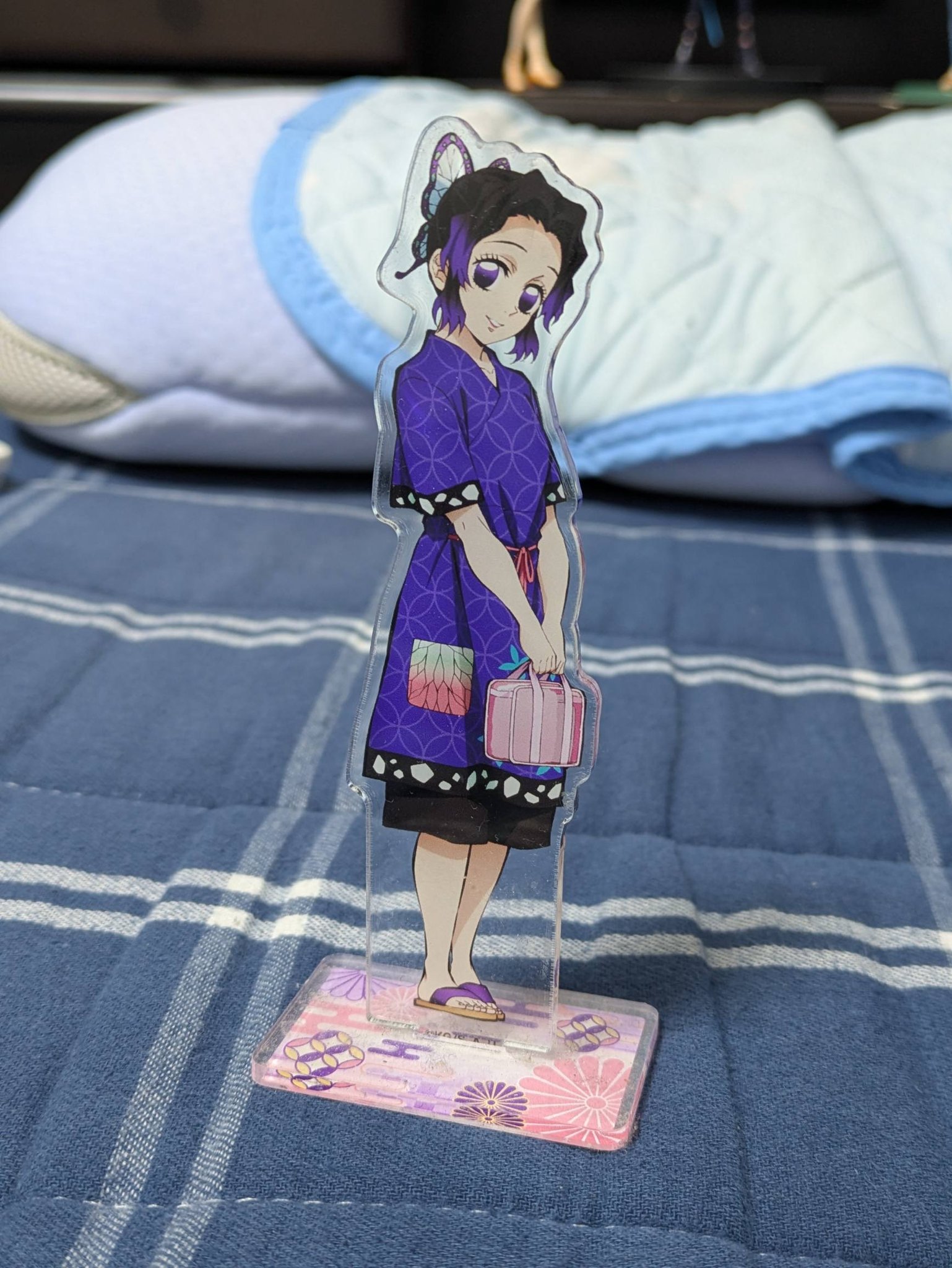 自分の極楽湯コラボ鬼滅の刃「胡蝶しのぶ」アクリルスタンドです。💝