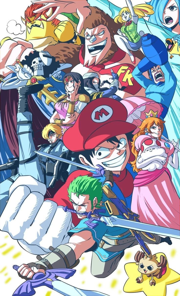 Super Mario x One Piece ©Ponio