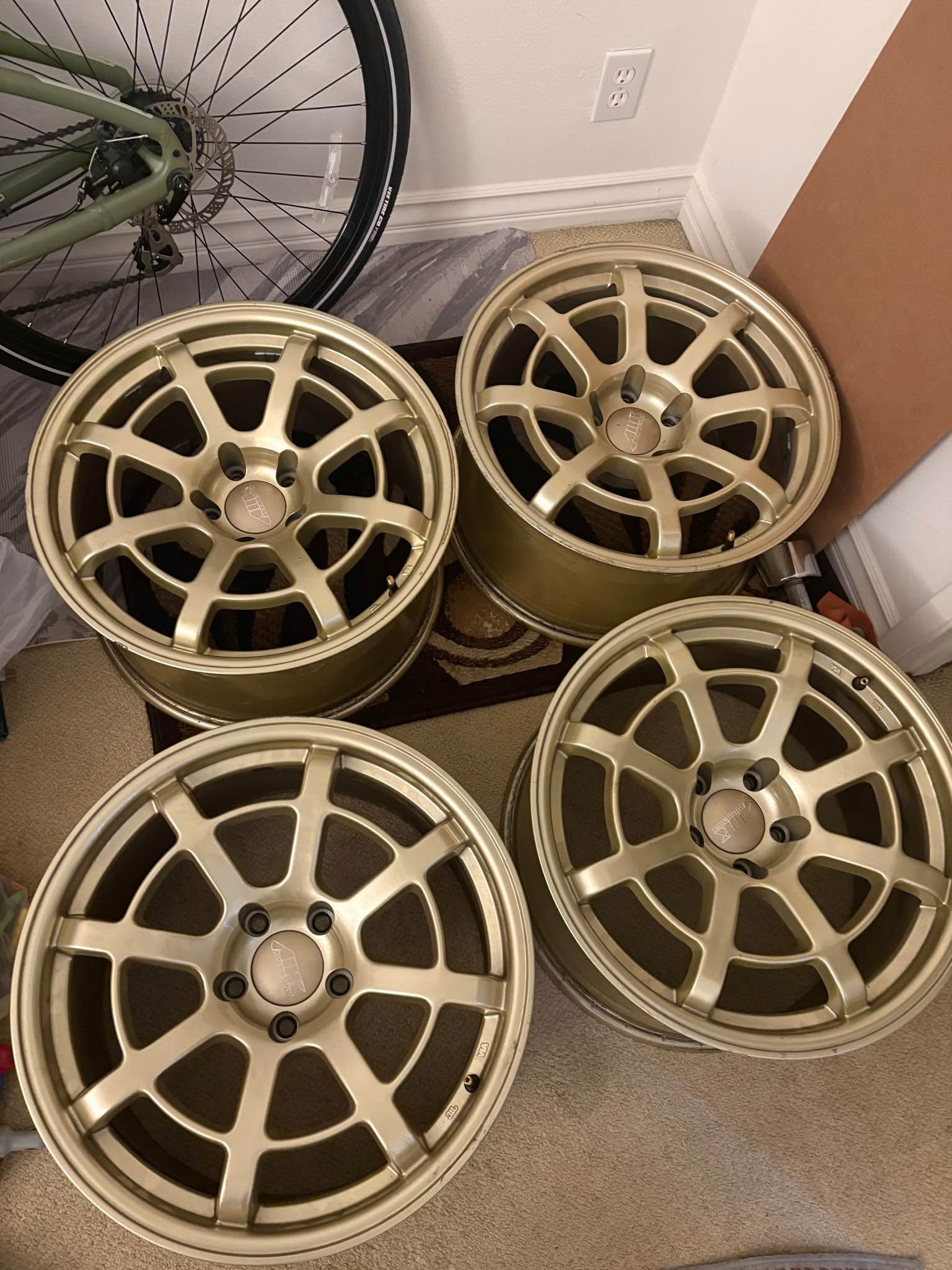 Official Wheels | Hello! I have four gold ARK wheels size 18”x 9.5 ...