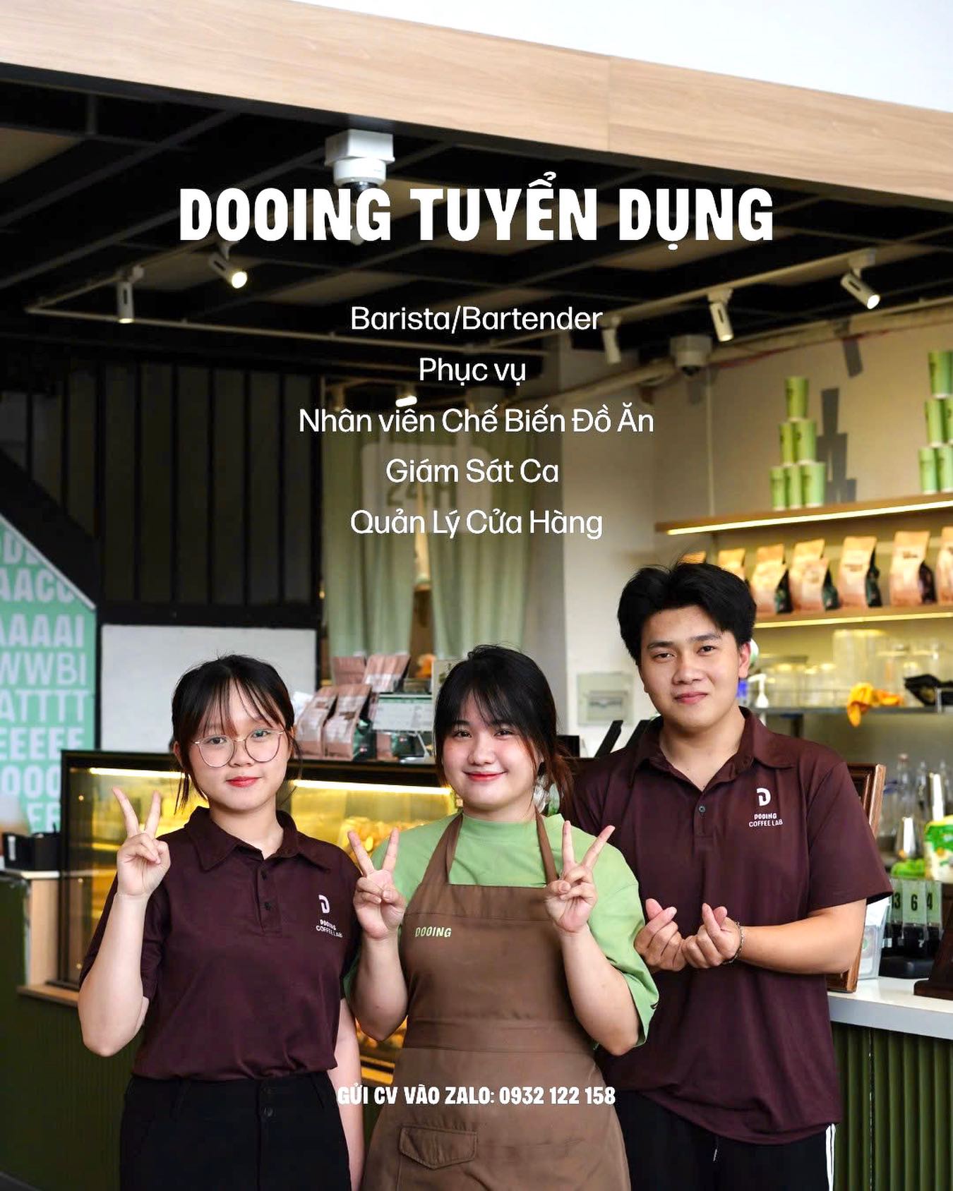 Dooing đang tìm thêm đồng đội mới 💚... - Dooing Coffee Lab | Facebook