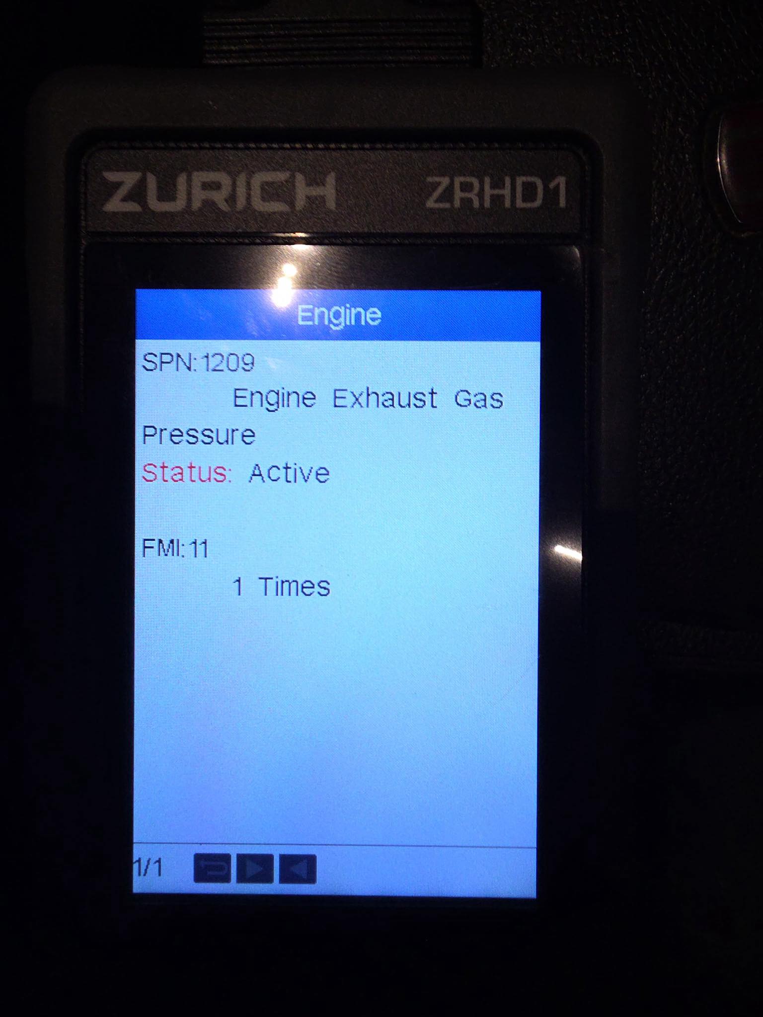 What does the exhaust gas pressure sensor look like on a 2018