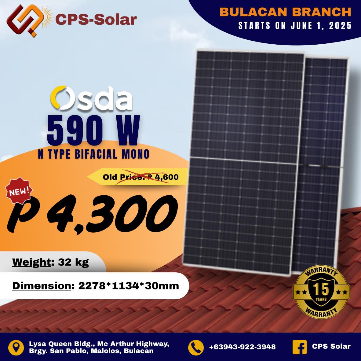 CPS Solar - Available! 590W Solar Panel⚡️🔆 “Your... | Facebook
