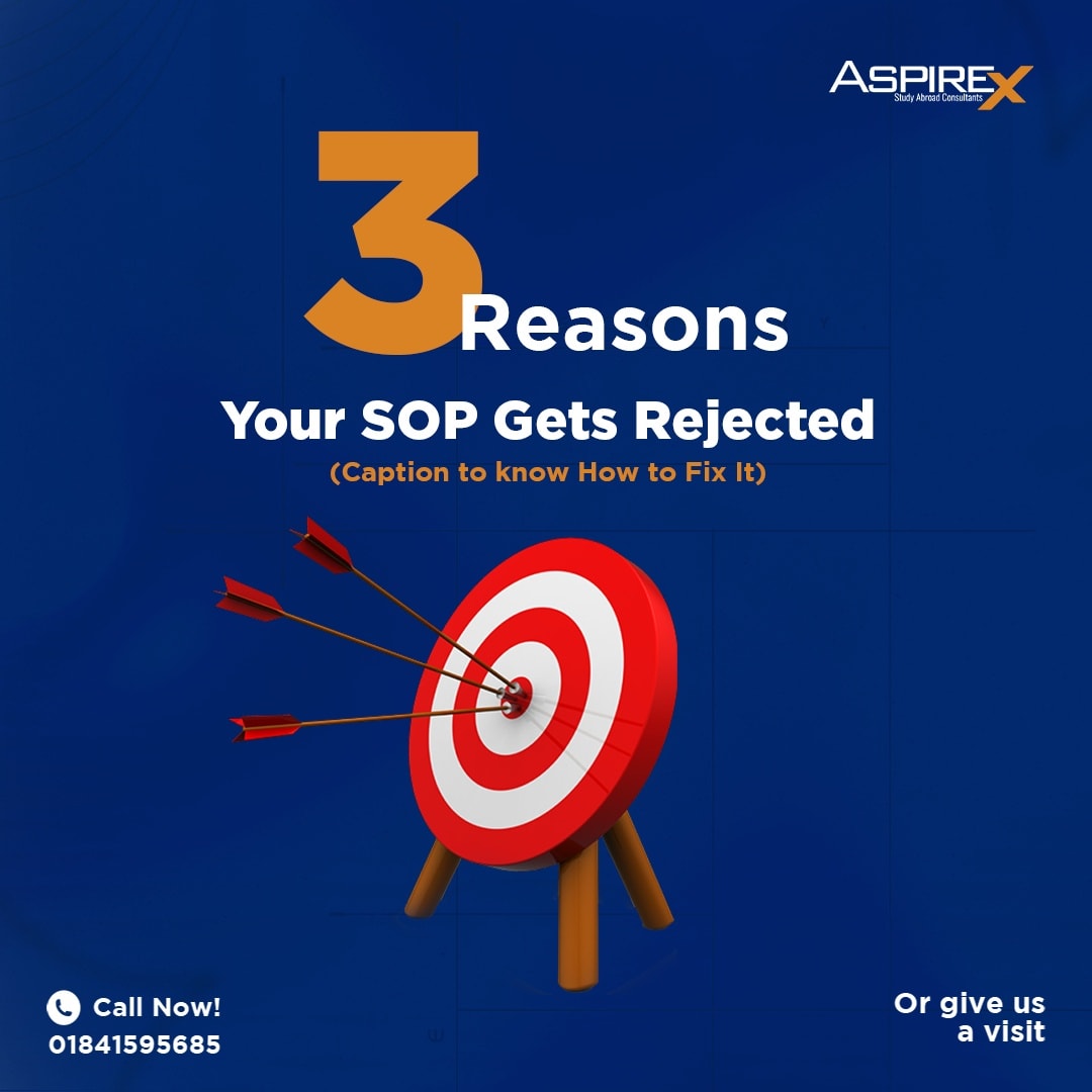 AspireX - 🚫3 Reasons Why Your SOP Gets Rejected (Read the caption to ...
