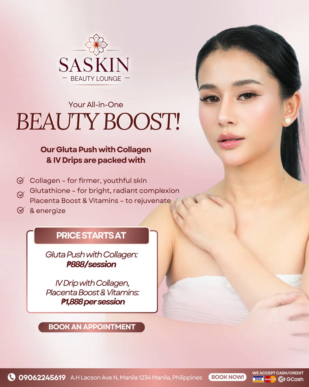 glutathione push price ✨ Beauty Boost, Your All-in-One Glow! ✨ 💉 Gluta with Collagen – starts at only ₱888/session ✔️ Collagen – for firmer, youthful skin ✔️ – for bright, radiant complexion ✔️ Glutathione whitening ELIXIR LIGHT DSR FACE SPECIFICATION:1 UNIT