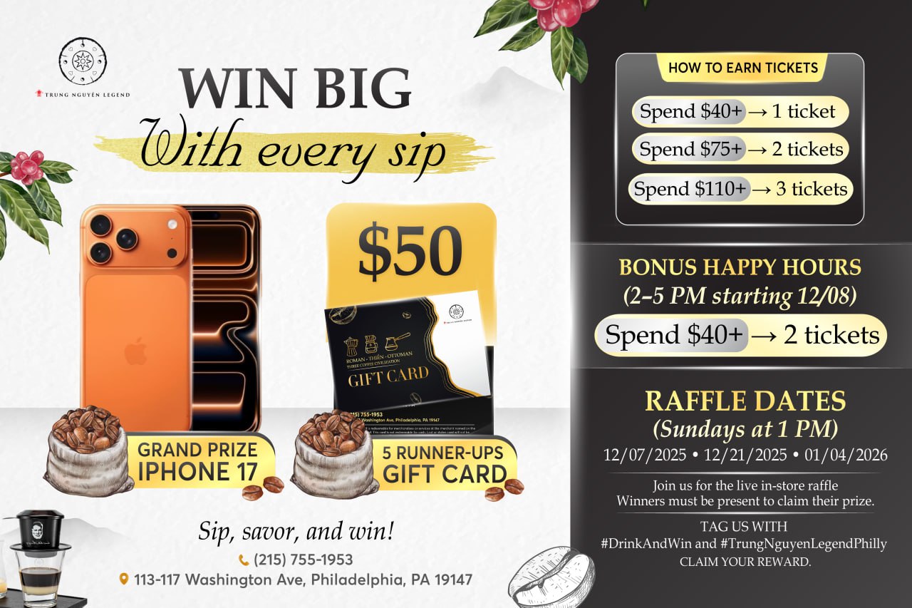 Trung - WIN BIG WITH EVERY SIP At Trung Nguyên Legend Coffee World ...
