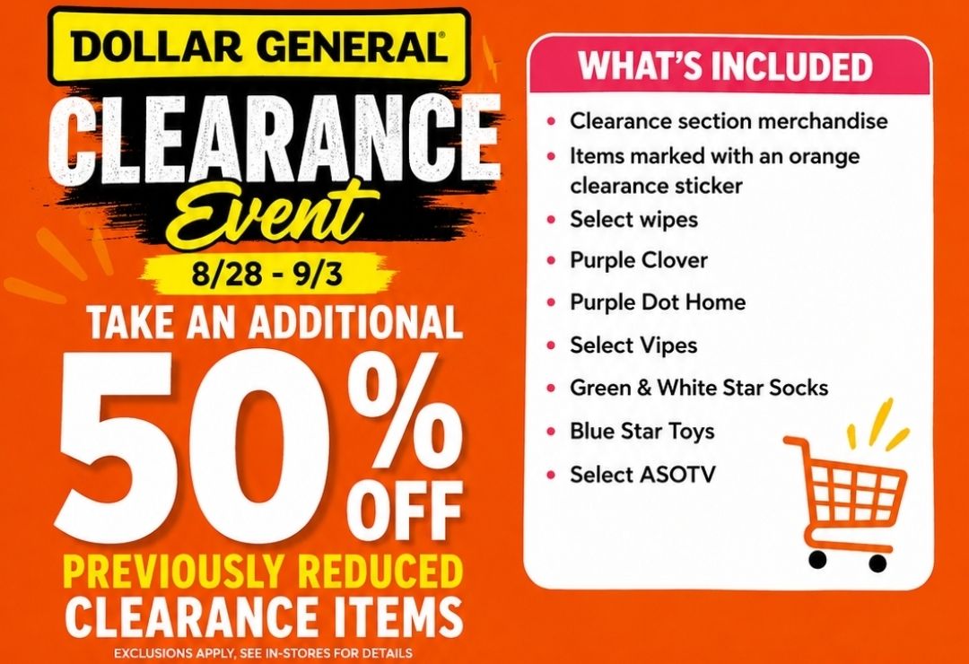 🚨🔥 DOLLAR GENERAL CLEARANCE EVENT IS A GO! 🔥🚨 It's happening 8