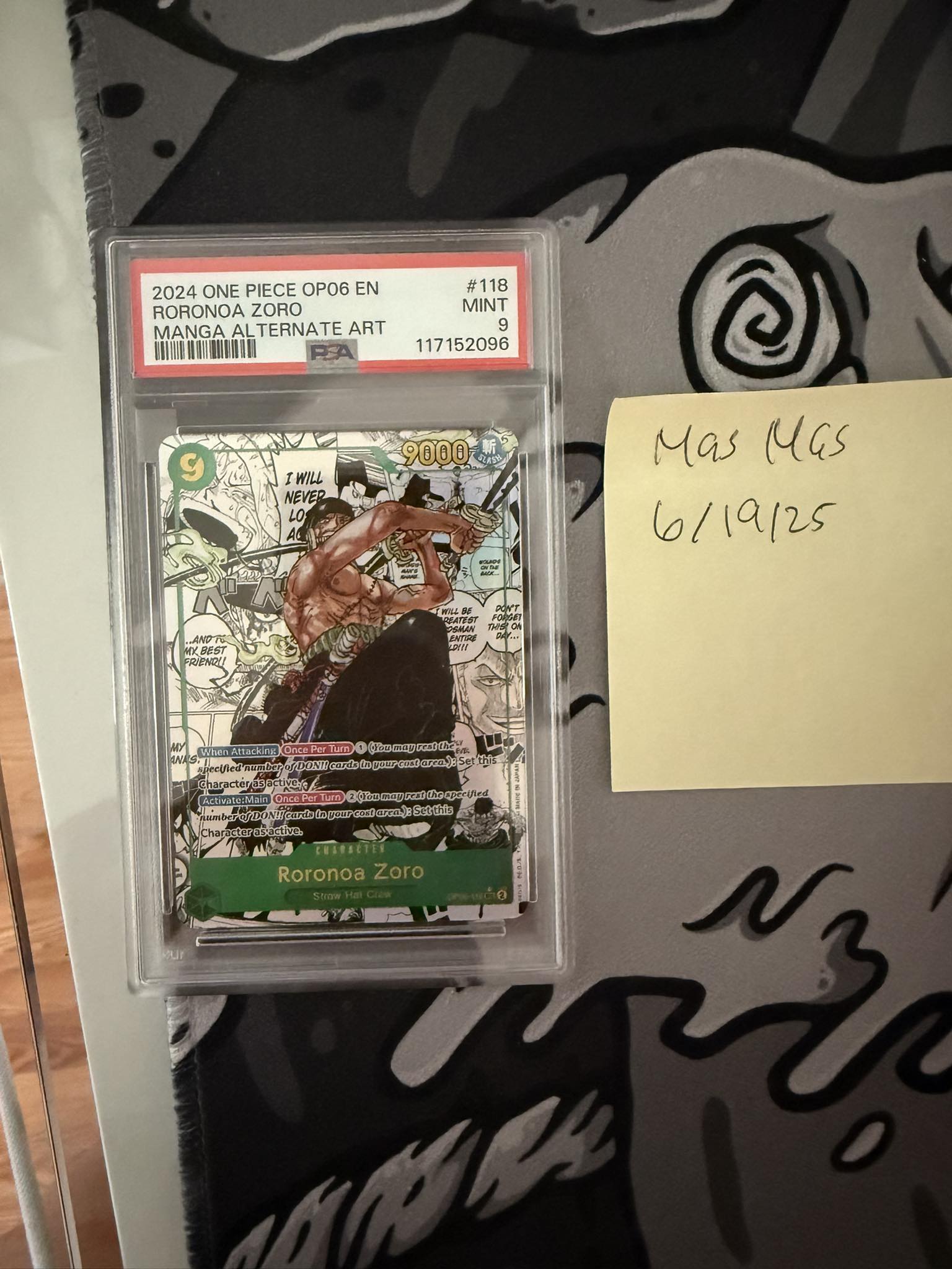 PSA 9 OP-O6 Manga Zoro
