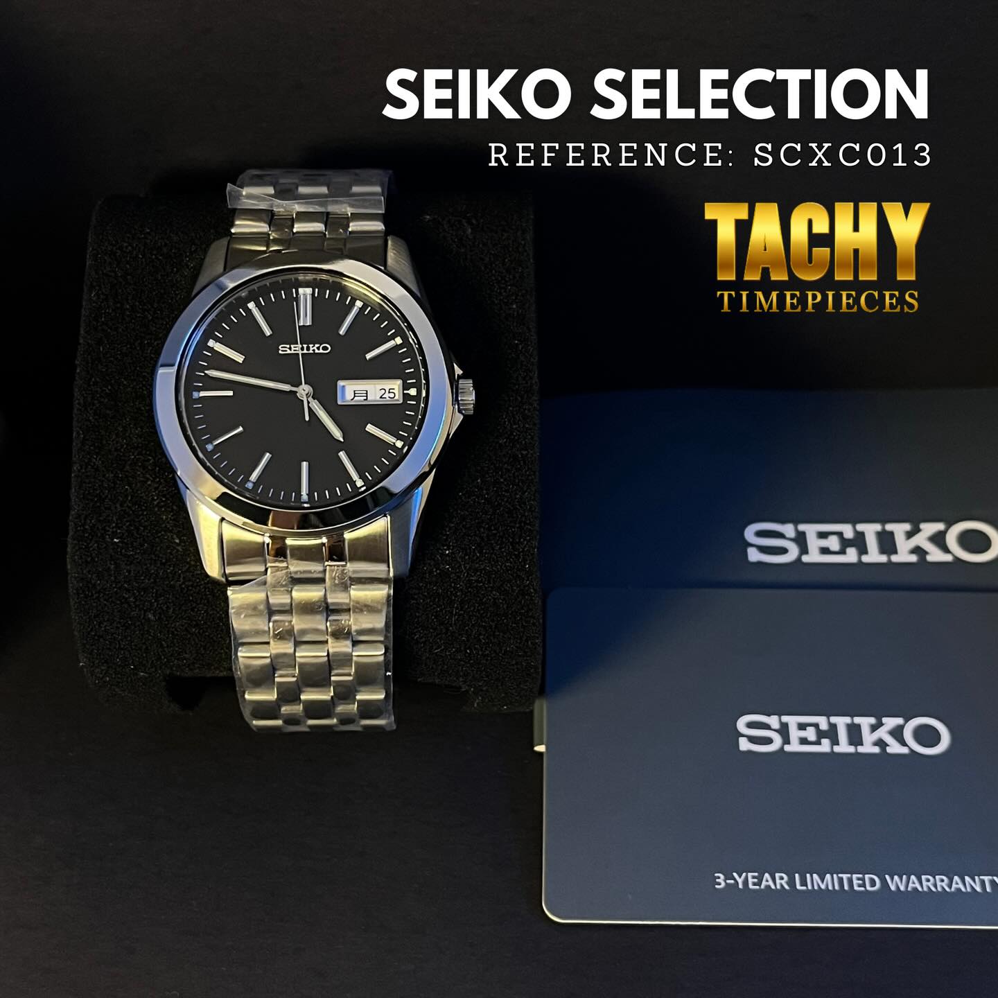 Seiko Selection Ref: SCXC013 Specs: • Solar quartz movement