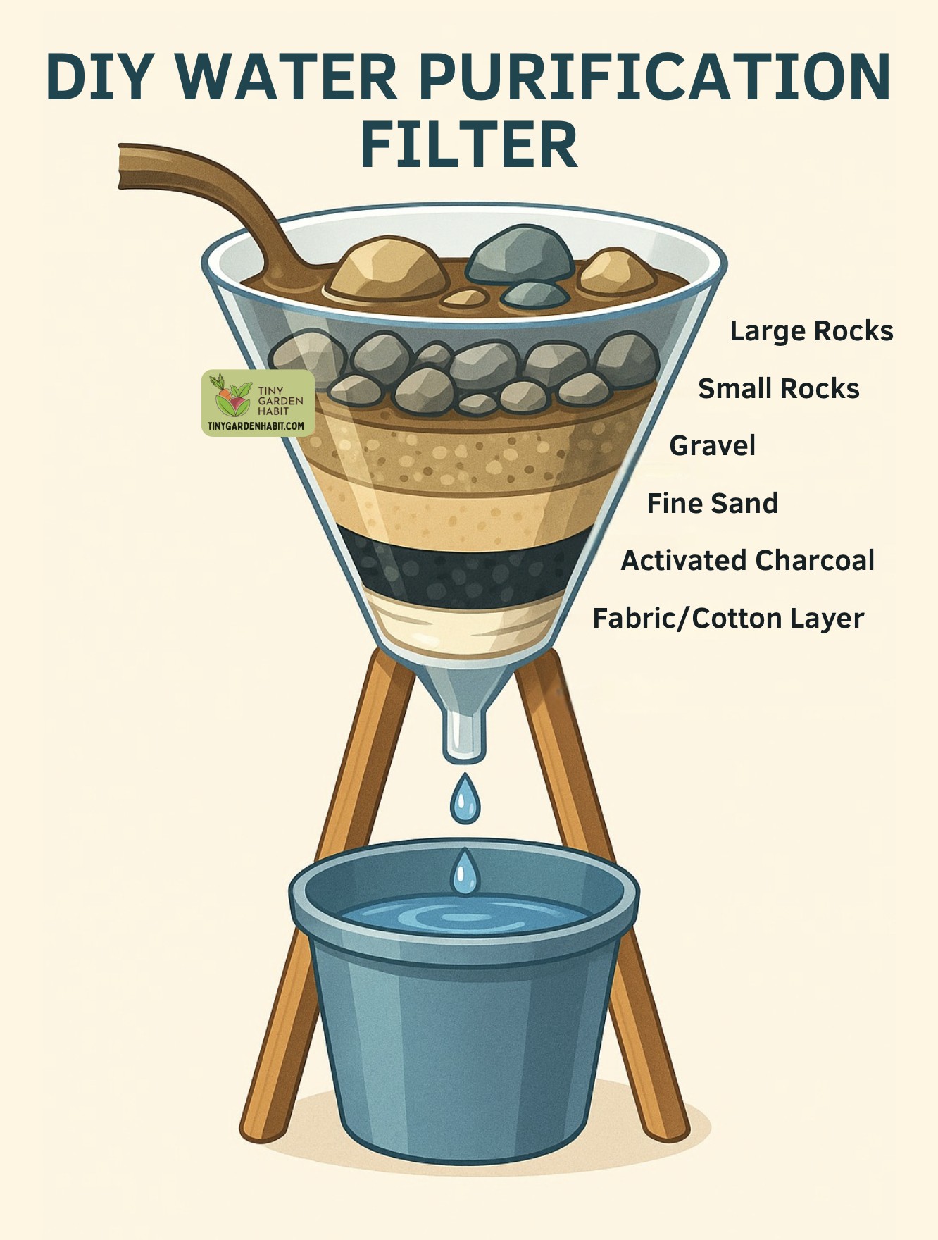 Tiny - This simple DIY water filter is such a helpful skill to know ...