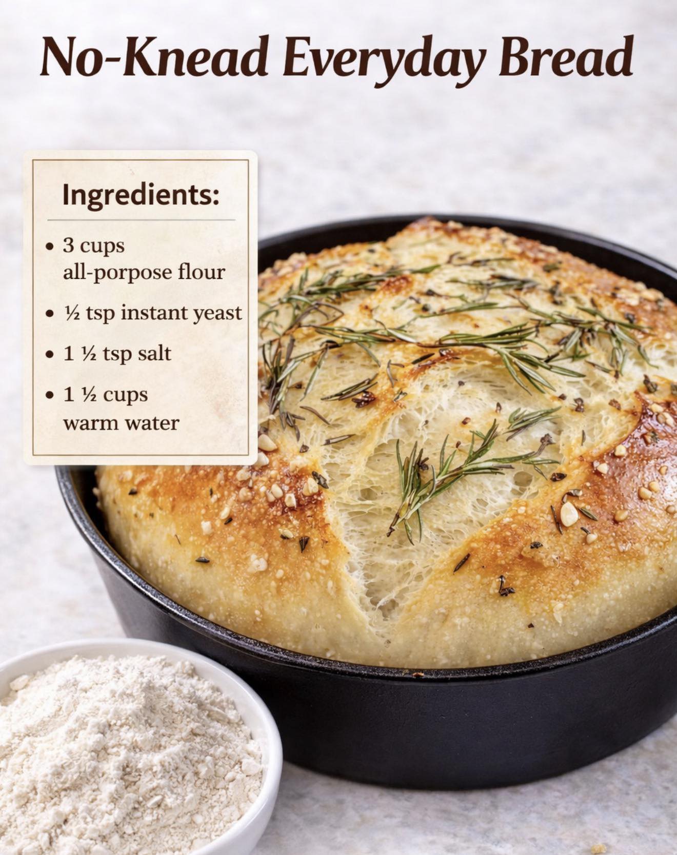 DeesViral - No-Knead Budget Bread This easy homemade bread from ...