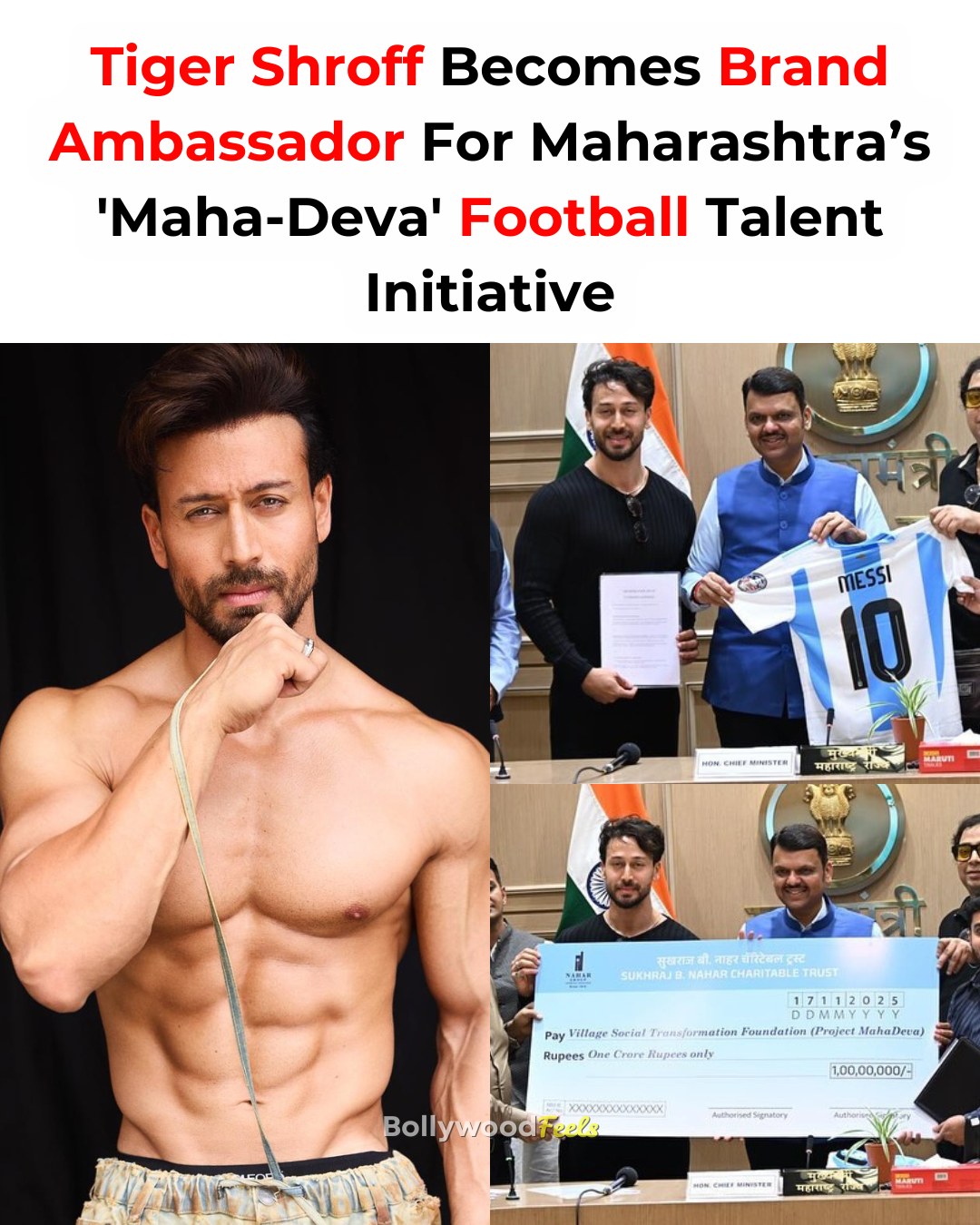 Bollywood - Tiger Shroff officially teams up with the Maharashtra ...
