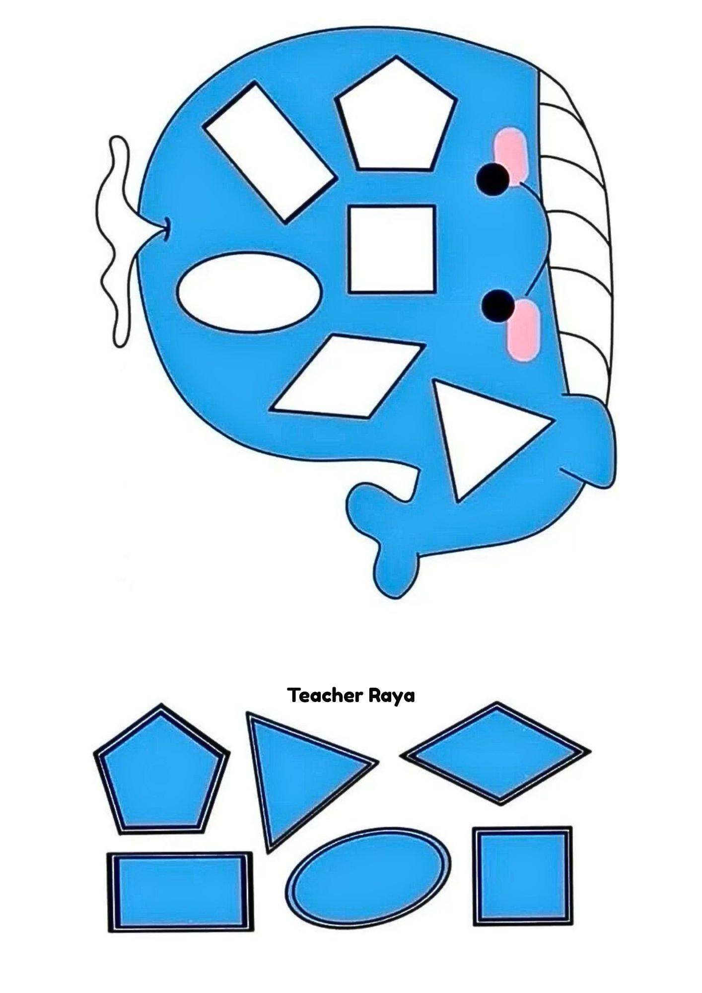 Teacher Raya - Fun Shapes Activity for Kids ️ #shapes... | Facebook