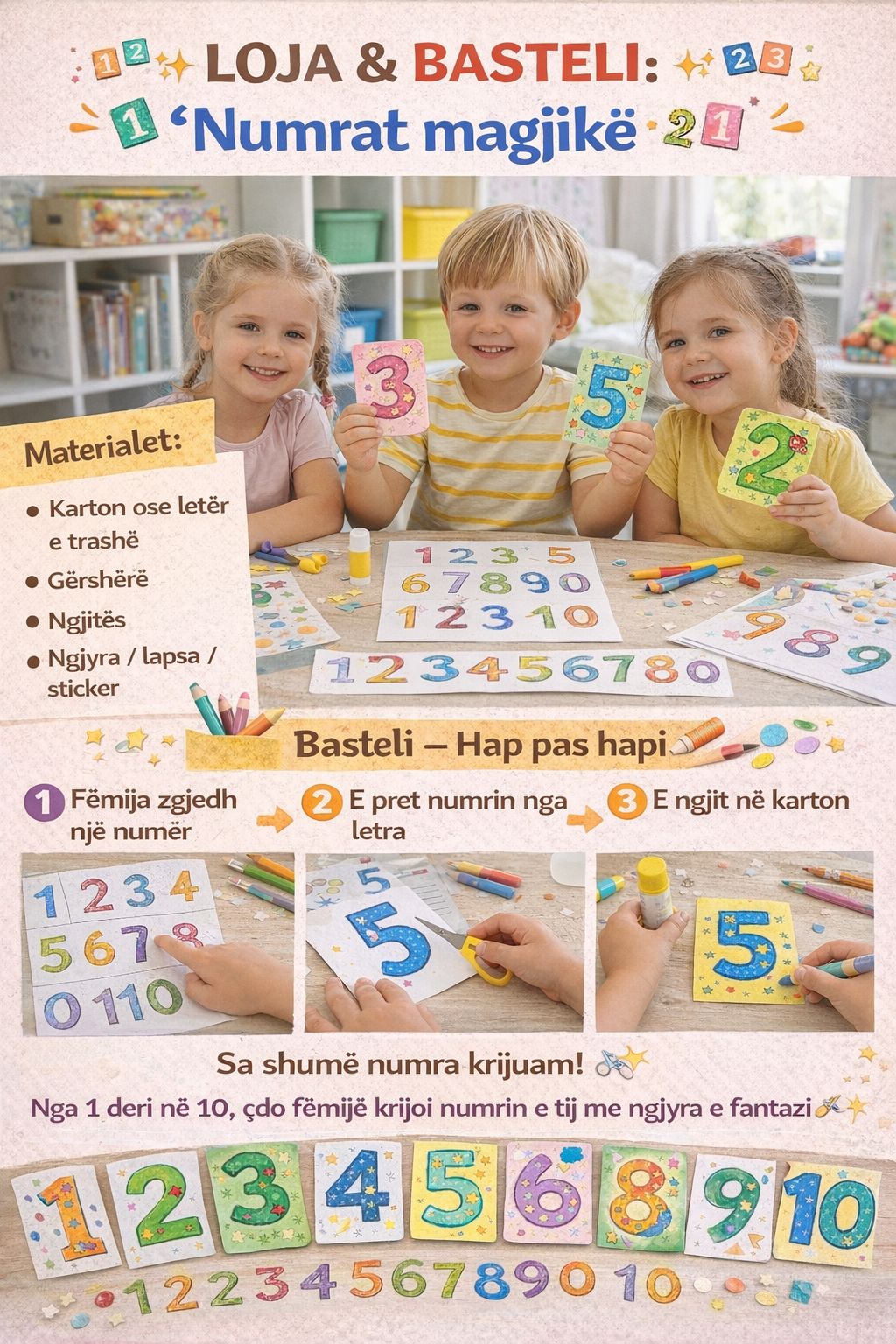 Shqiptaret ne Zvicerr | 🔢 Mësojmë numrat përmes lojës dhe krijimtarisë ...
