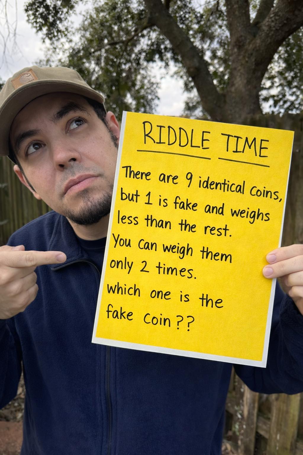 Which one is the fake coin? #riddles... - Tiffany and Drake | Facebook