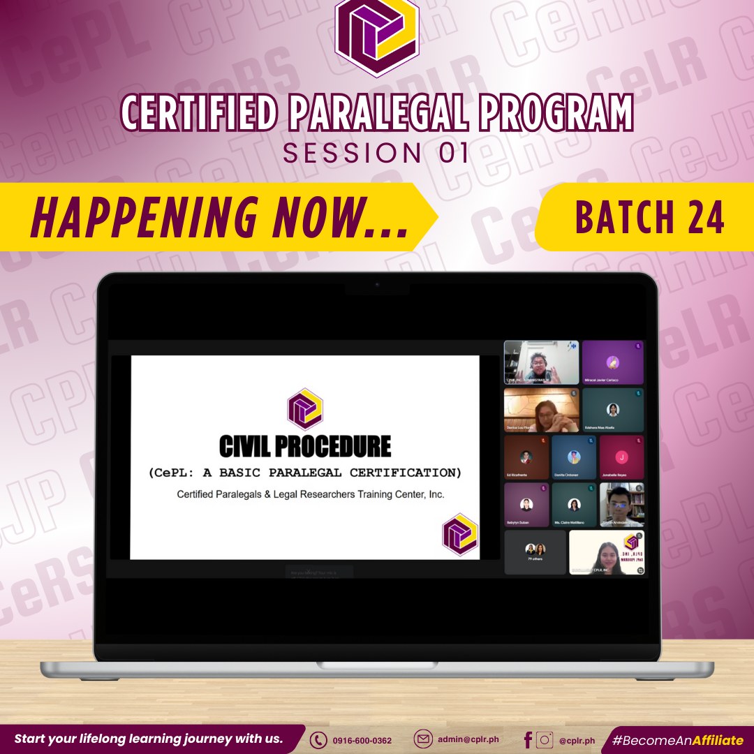 Certified Paralegals and Legal Researchers Training Center Inc. | Cauayan