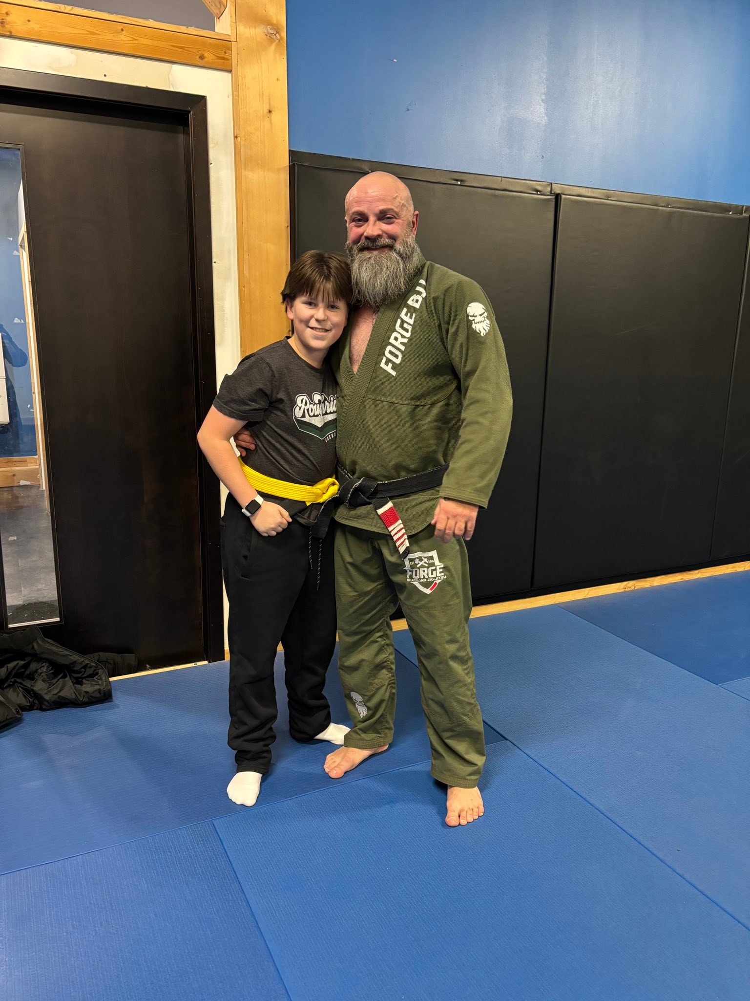 Jiu jitsu belt promotion to yellow