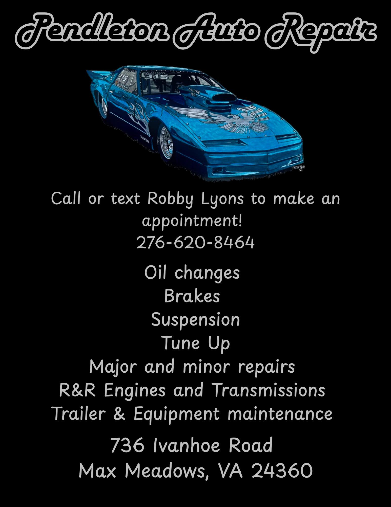 Pendleton Auto Repair, LLC | Max Meadows VA