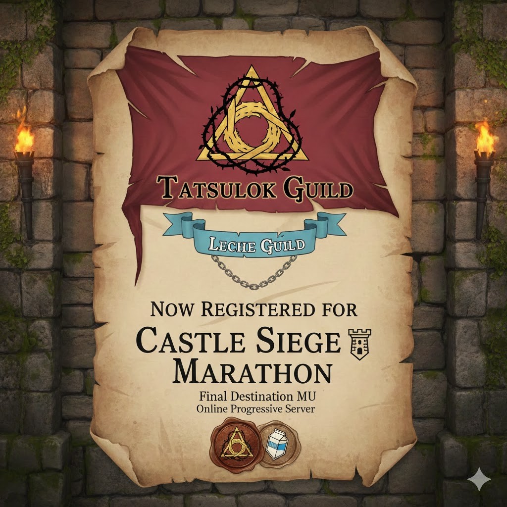 MU - 🛡️ **OFFICIAL CASTLE SIEGE REGISTRATION: CONFIRMED** 🛡️ The ...