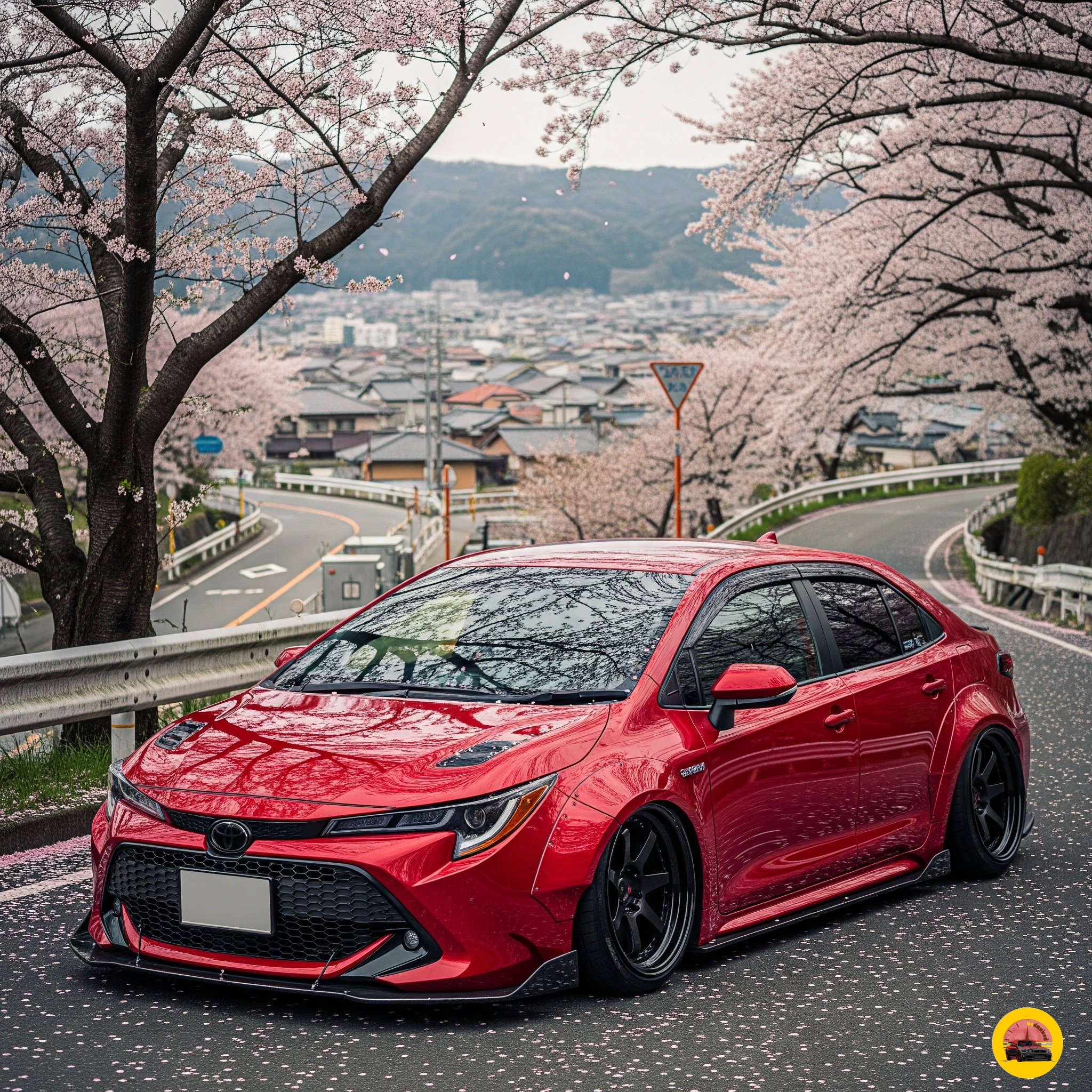 The sakura tree livery adds a personal touch to Andy Kodak's FR-S