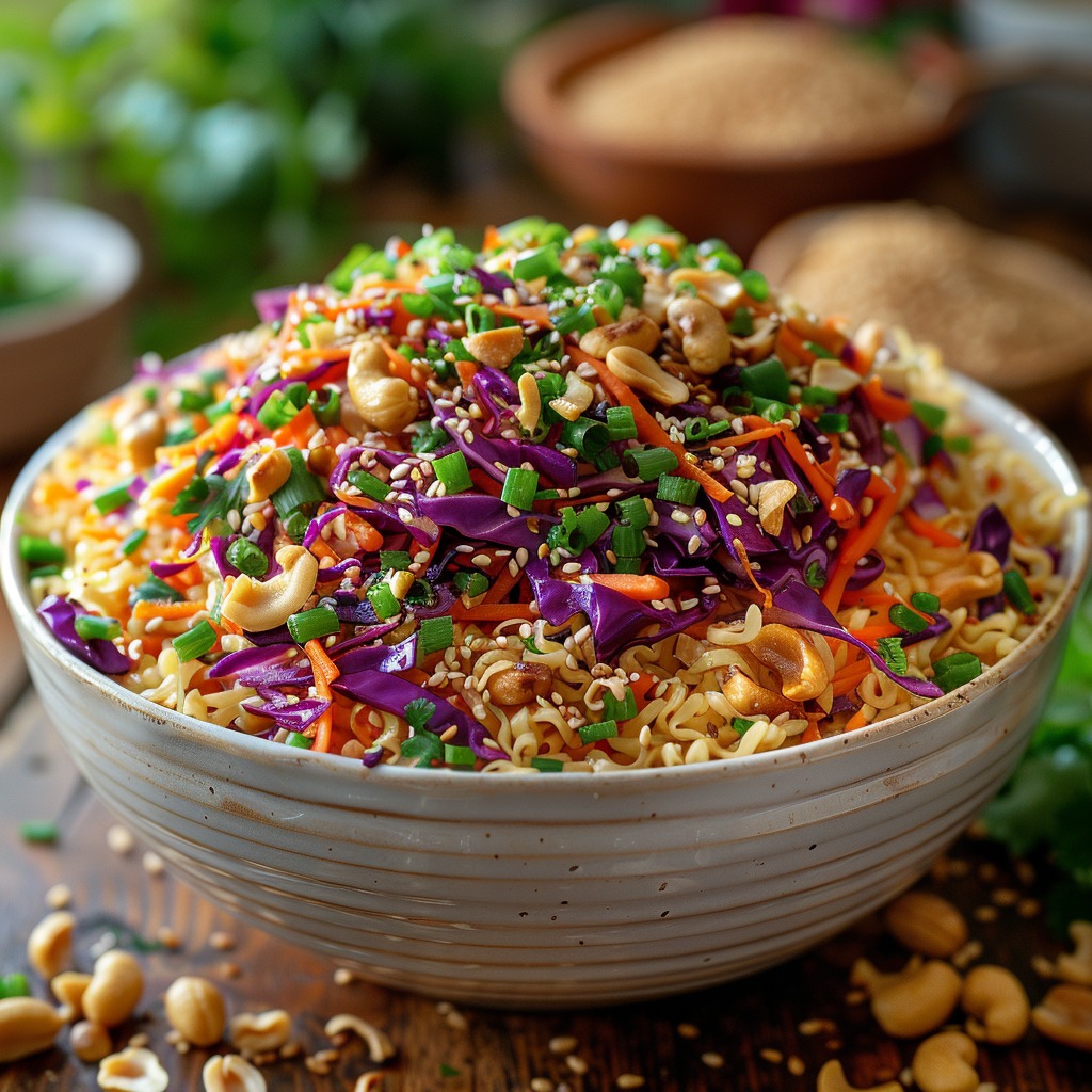 L’Art - Salade de Chou Asiatique Croustillante aux Cacahuètes et ...