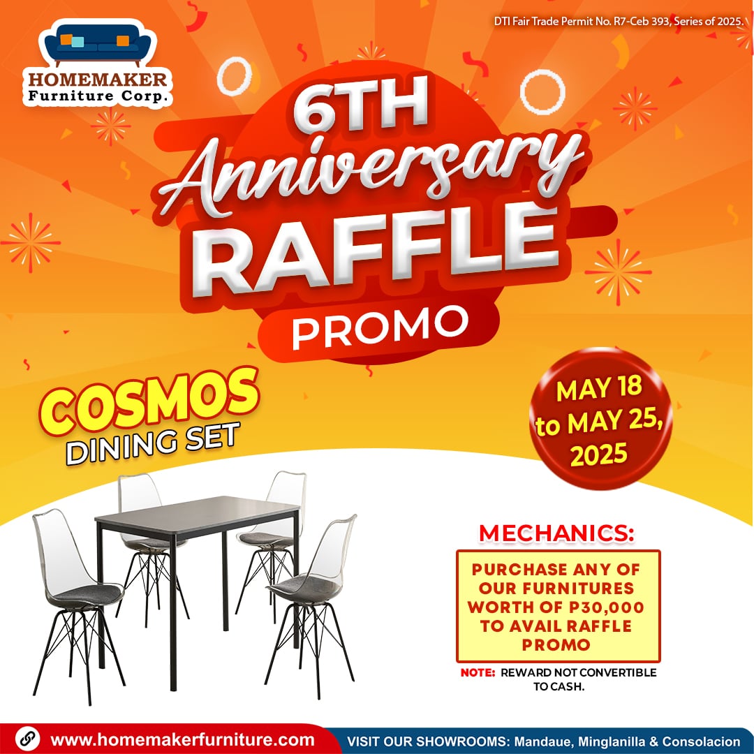 Homemaker - 🎉 Homemaker Furniture Anniversary Raffle Promo! 🎉 Celebrate ...