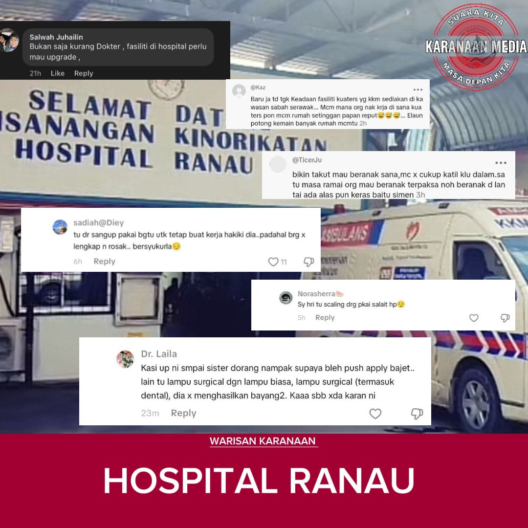Ramzin - Fasiliti Hospital Ranau kini berada dalam keadaan tenat. Sudah ...