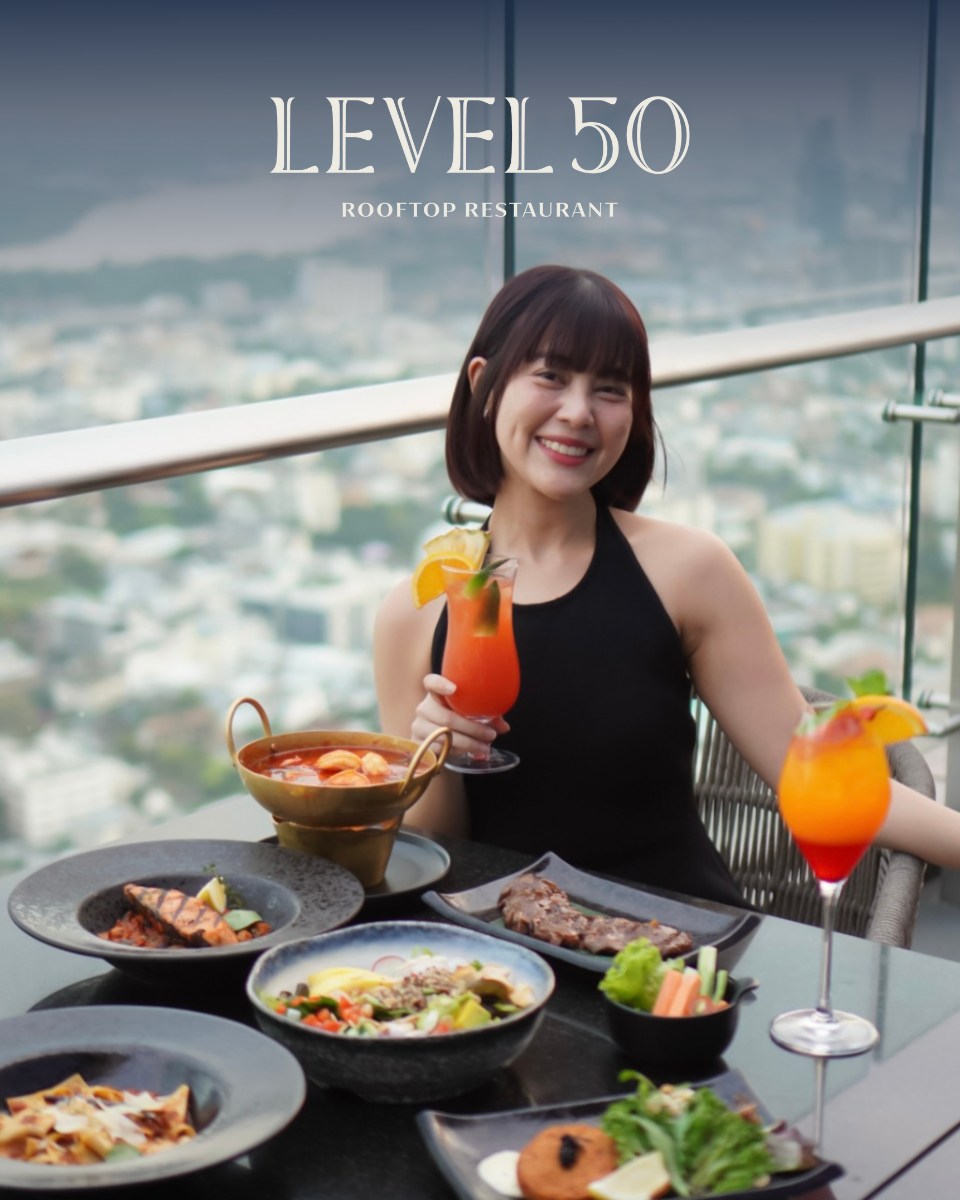 Level - 🥰มื้อธรรมดาก็ดูพิเศษขึ้นบนชั้น 50 💕พบกับอาหารไทยและนานาชาติ ที่ ...