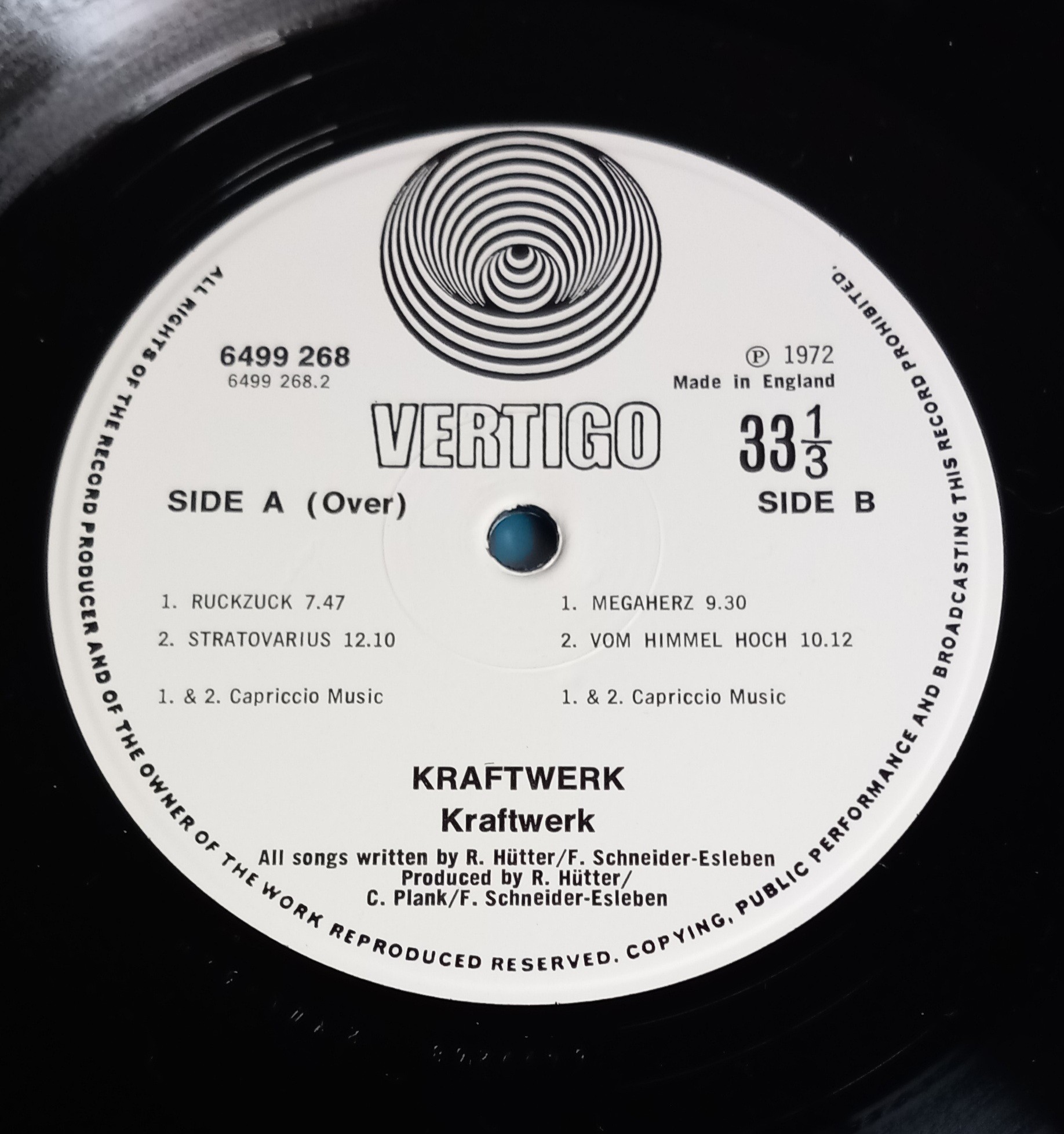 Kraftwerk - Kraftwerk (Compilation Kraftwerk I & II) Vertigo 1st 