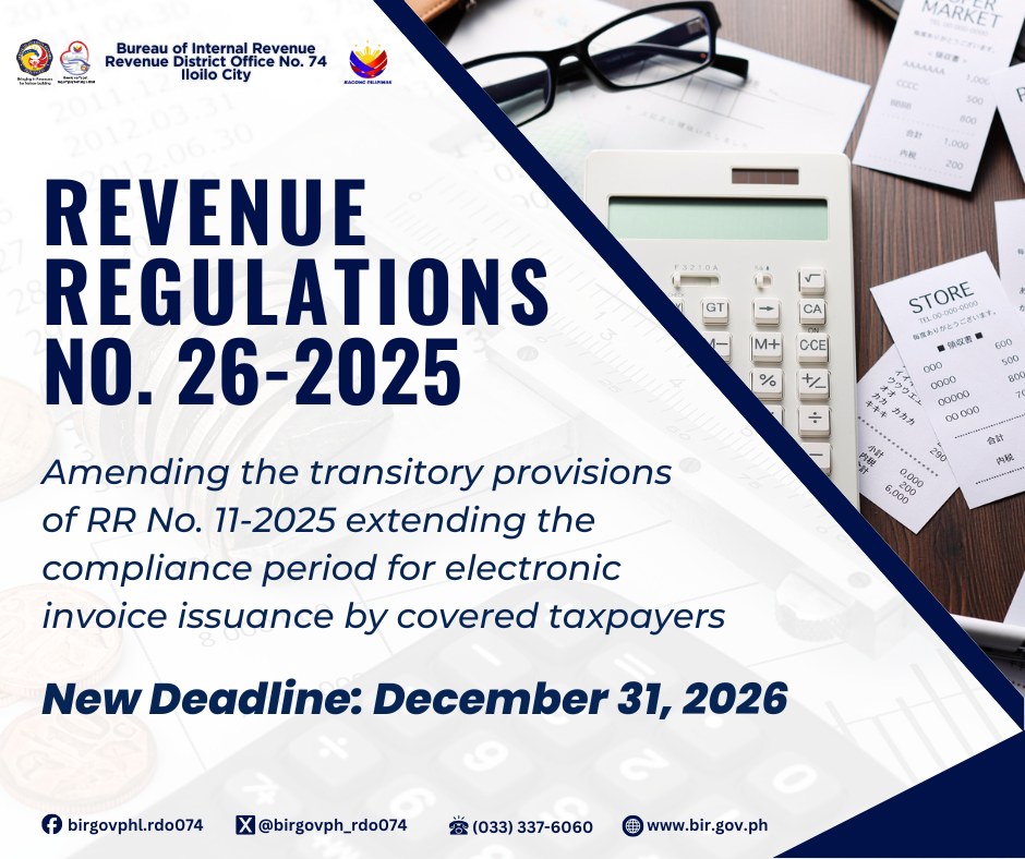The Bureau of Internal Revenue (BIR) has extended the compliance period ...