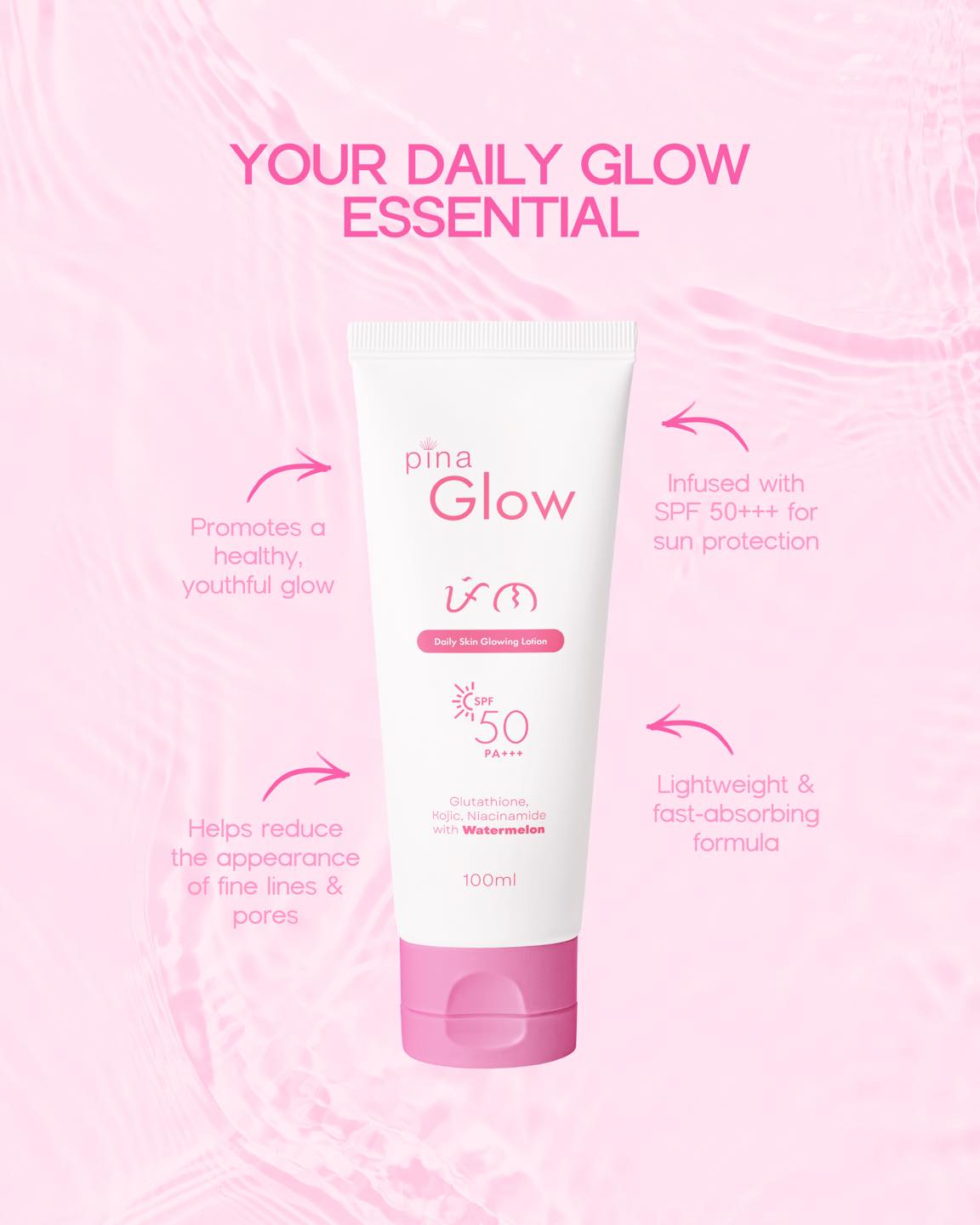 From glow to protection, Pina Glow Lotion does it all. Perfect for the girl who wants it all. 😉✨ Shop now on Shopee, Lazada, and TikTok Shop! 🛍️ #PinaBeautyPH #PinaGlow #PinaGlowLotion Shopee