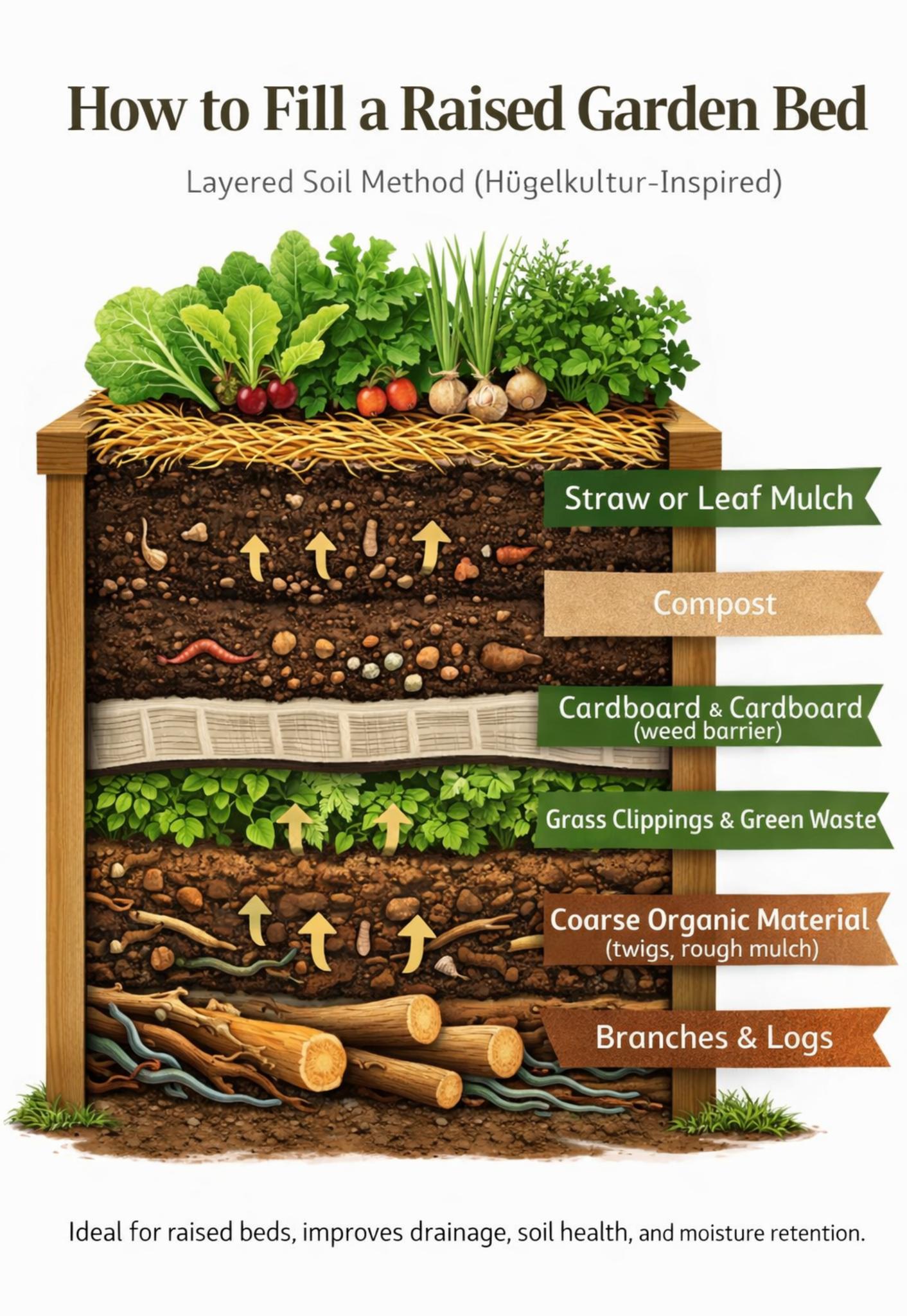 Homemade - 🌱🪴 How to Fill a Raised Garden Bed 🪴🌱 Look at the first ...