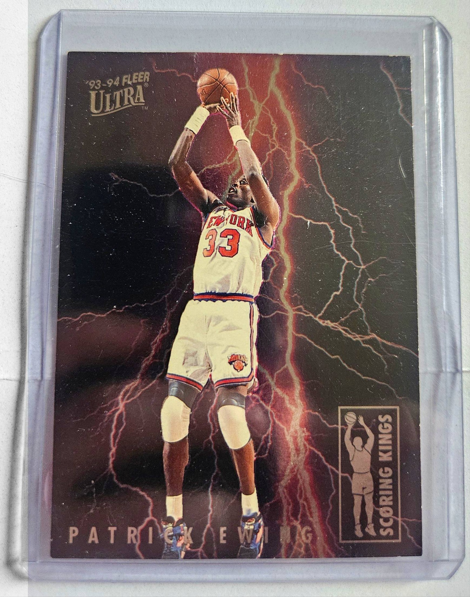 Card of the day is Fleer 1993-94 Ultra Scoring Kings Patrick Ewing 