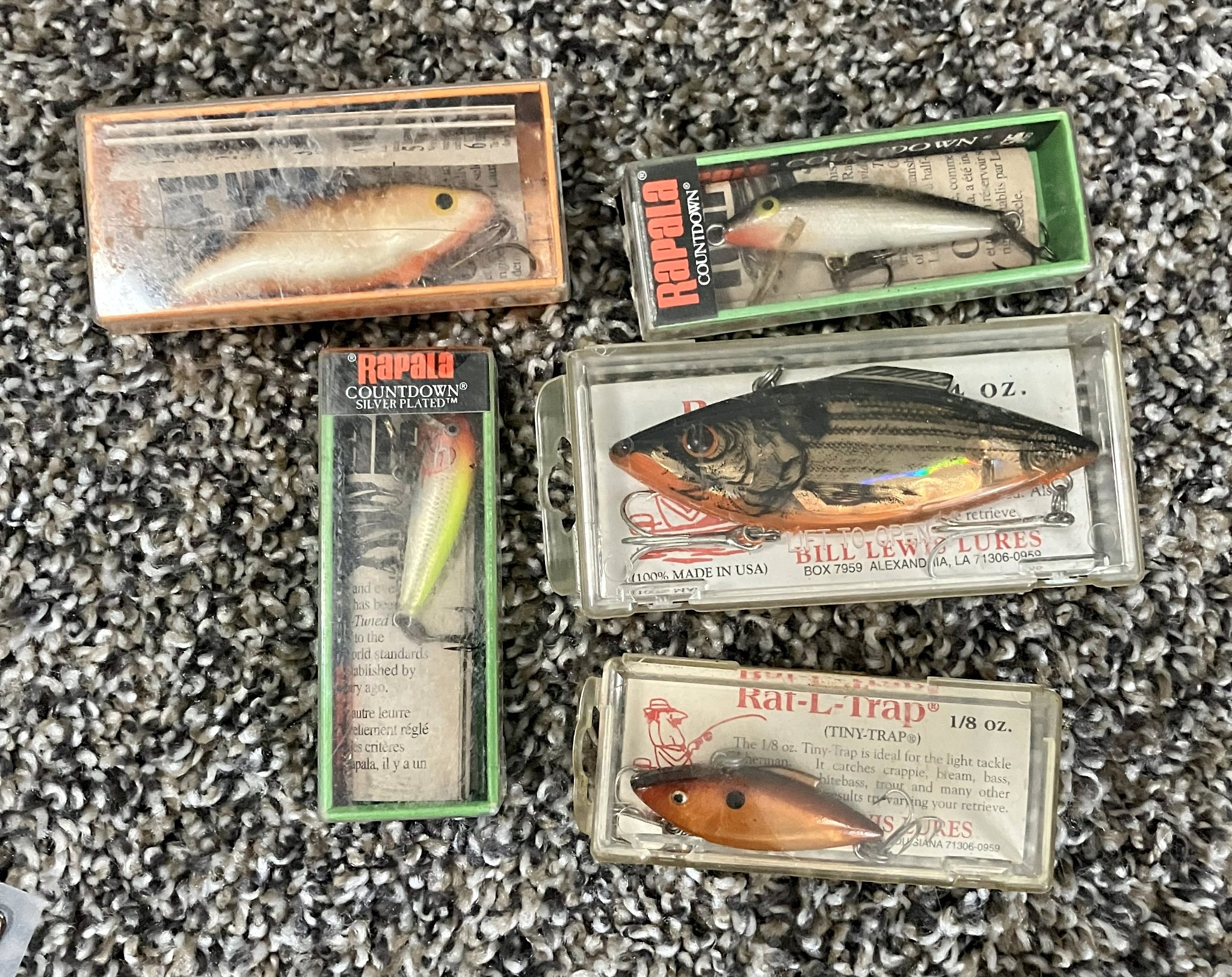 Crankbaits - Rapala and Rat -Trap - Hard Baits - Livingston, Tennessee ...