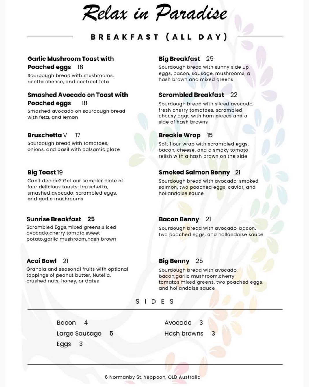 🎉 NEW MENU LAUNCH – RELAX IN PARADISE... - Relax In Paradise | Facebook