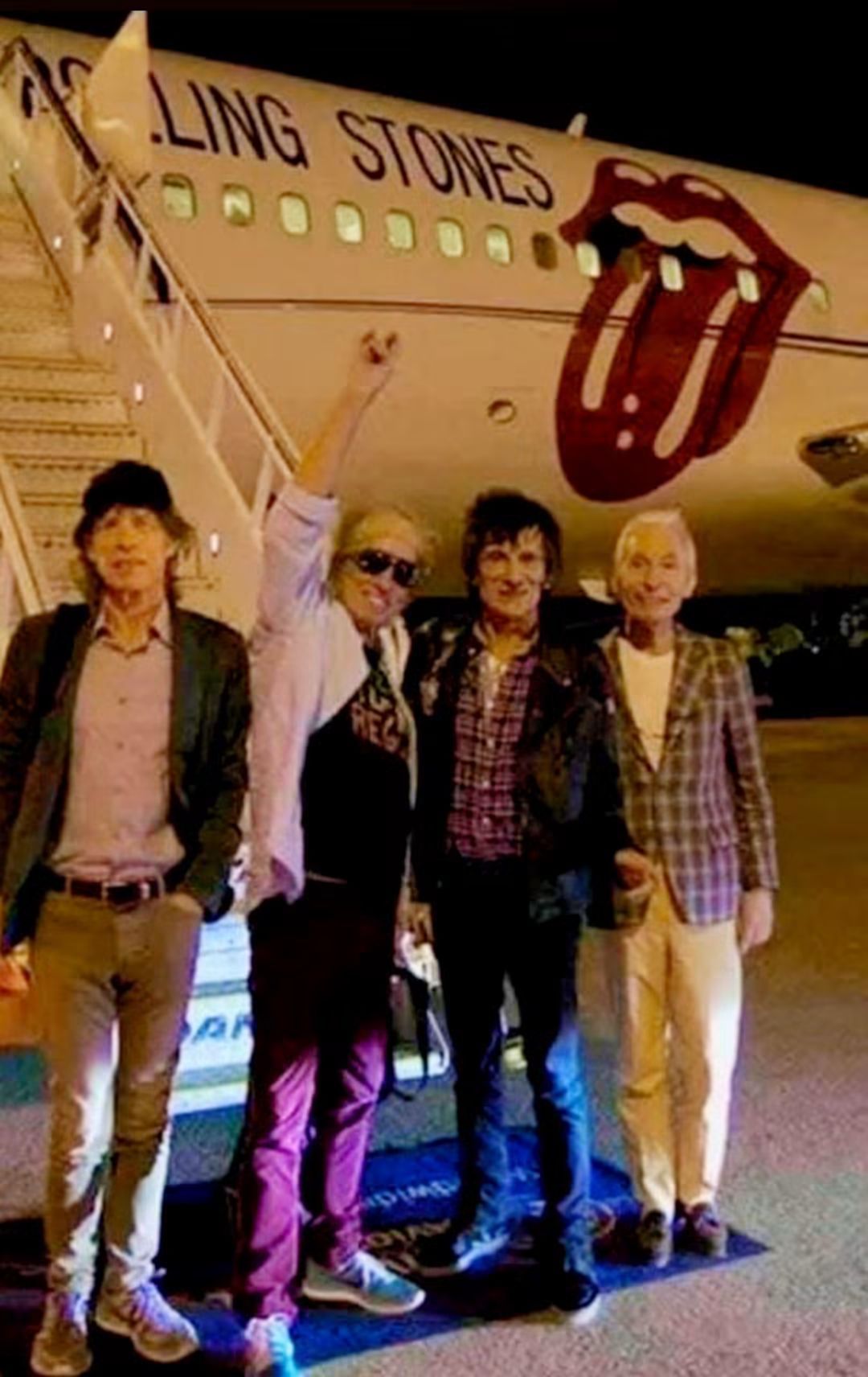 This photo was taken during the Stones' 1972 U.S. tour, as part of