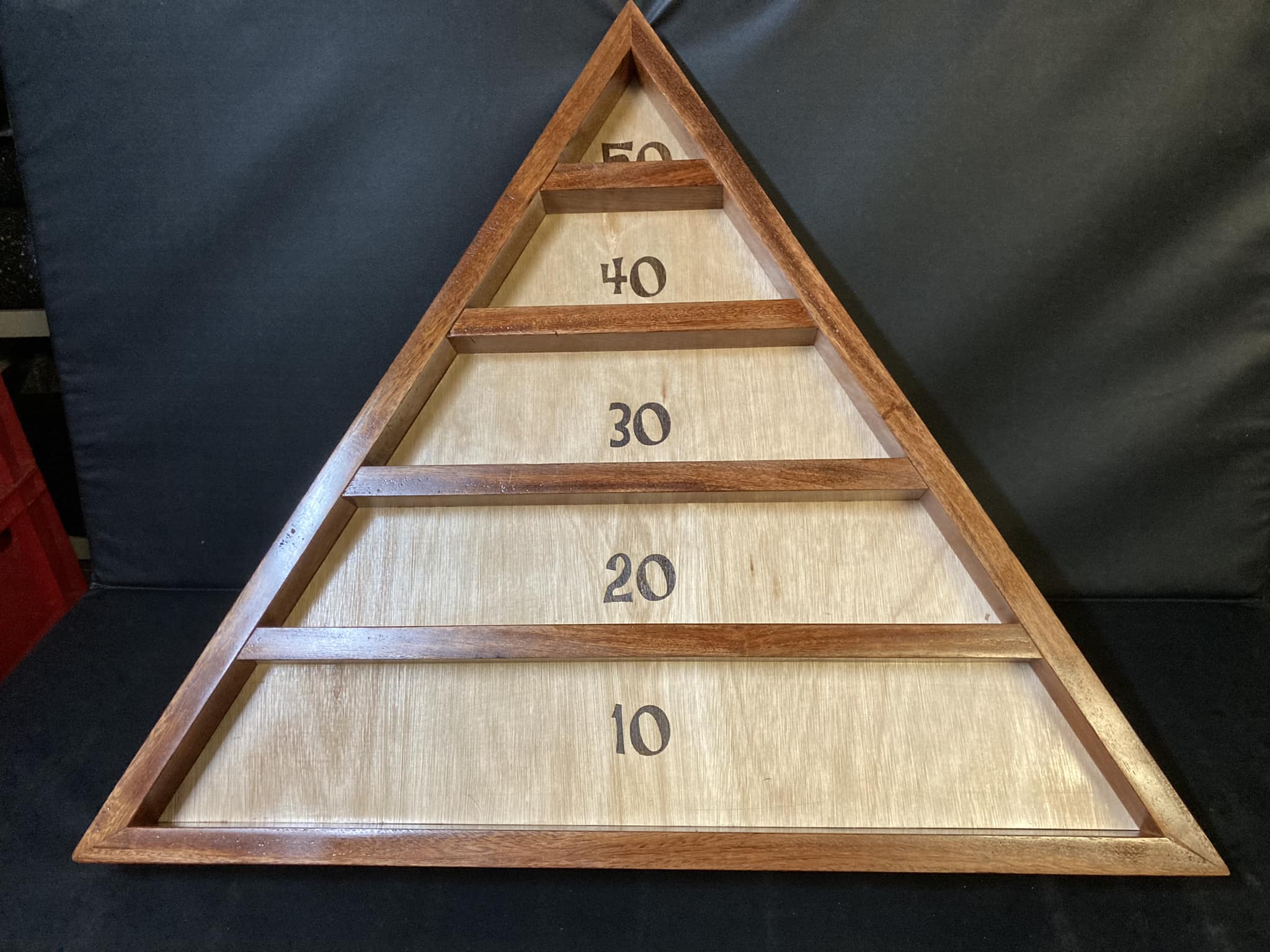 TRIANGOLO Jeu De Palets En Bois 2 Faces - Intérieur Et Extérieur, Idéal Famille Et Amis