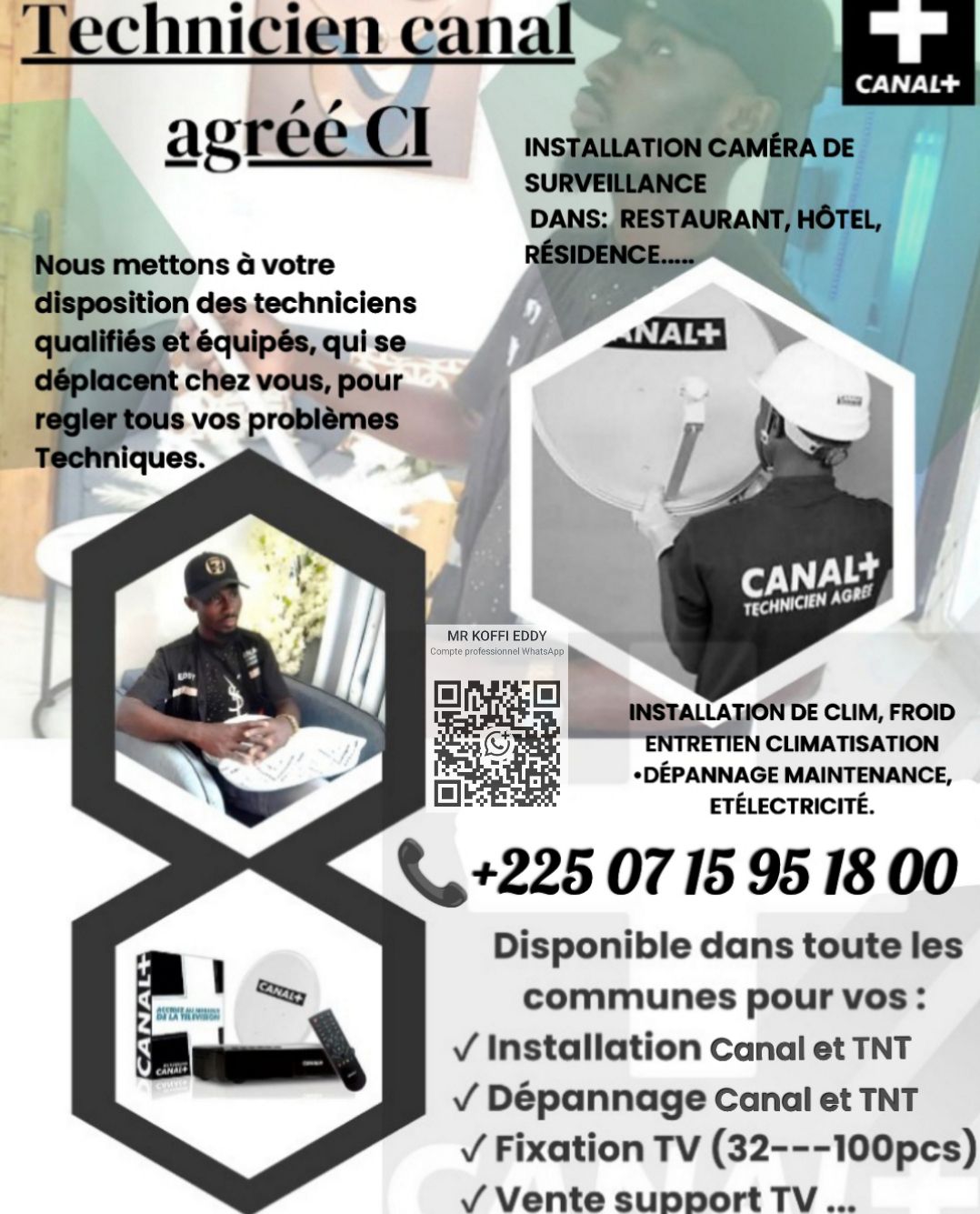 installation d'antenne Parabolique | TECHNICIEN CANAL+📡 | Facebook