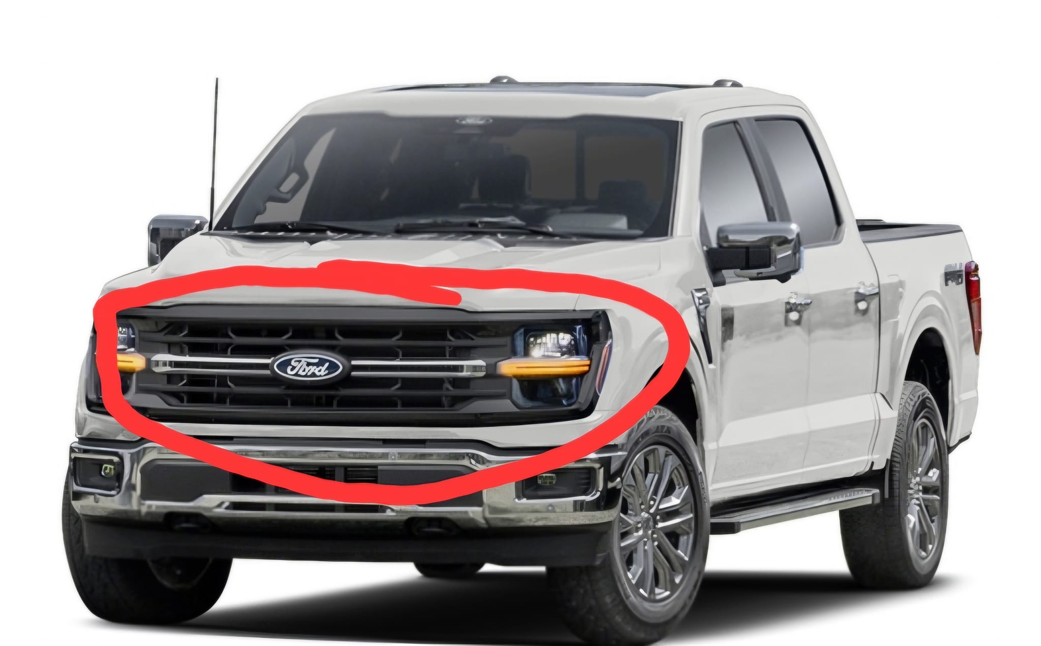 Driver Side Headlight Trim Bezel For 2015-2017 Ford F-150, Primed Gray - Direct Fit