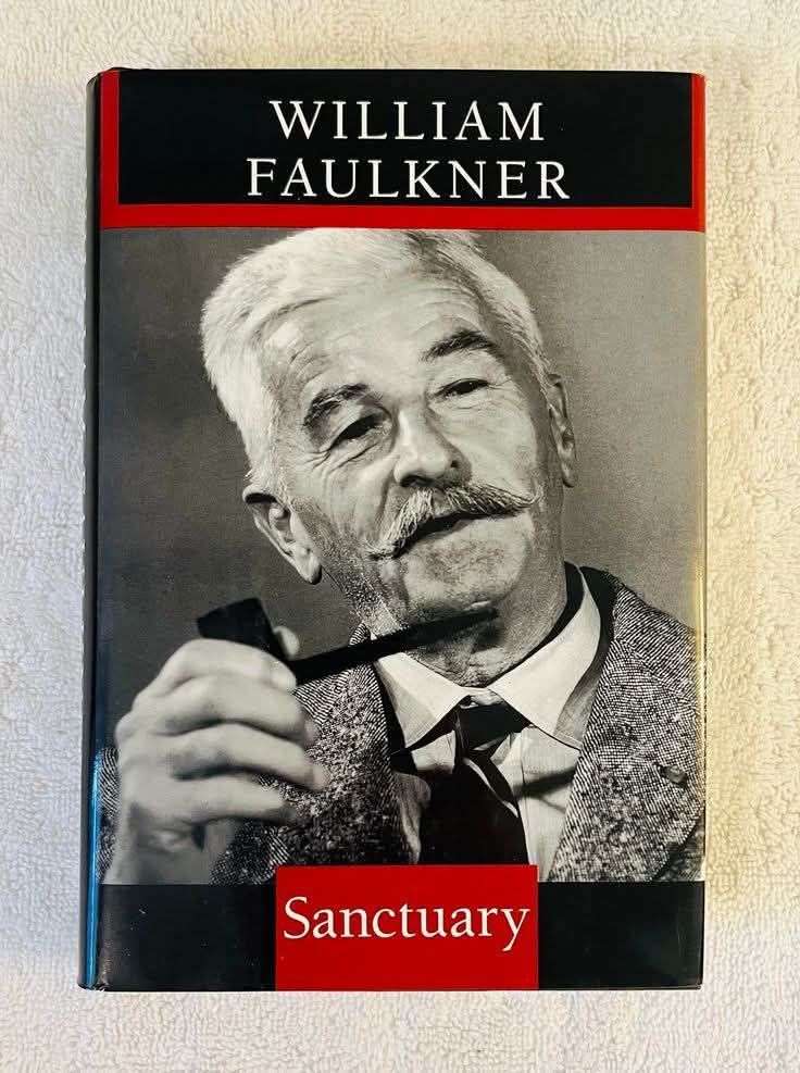Sanctuary by William Faulkner, a lurid crime novel with notable