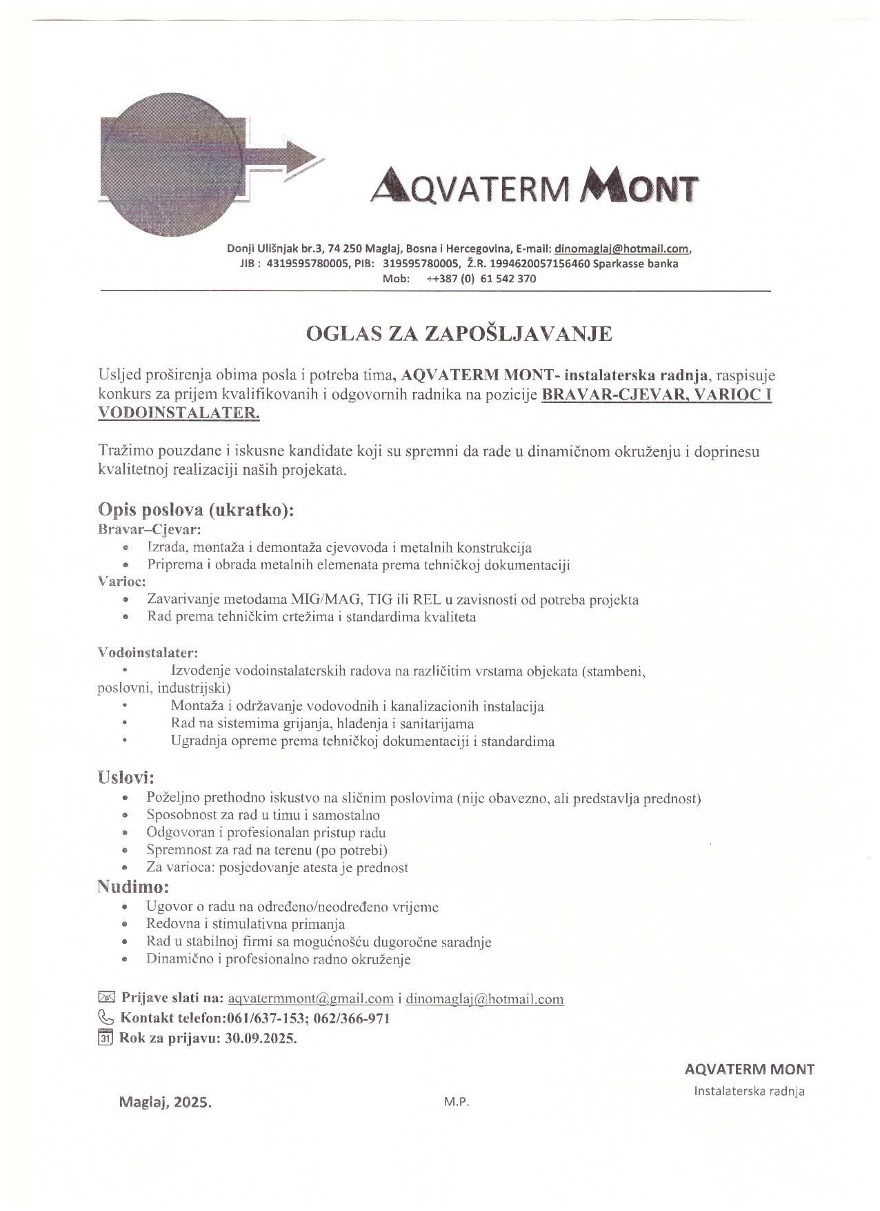 Aqvamag Mont | Maglaj