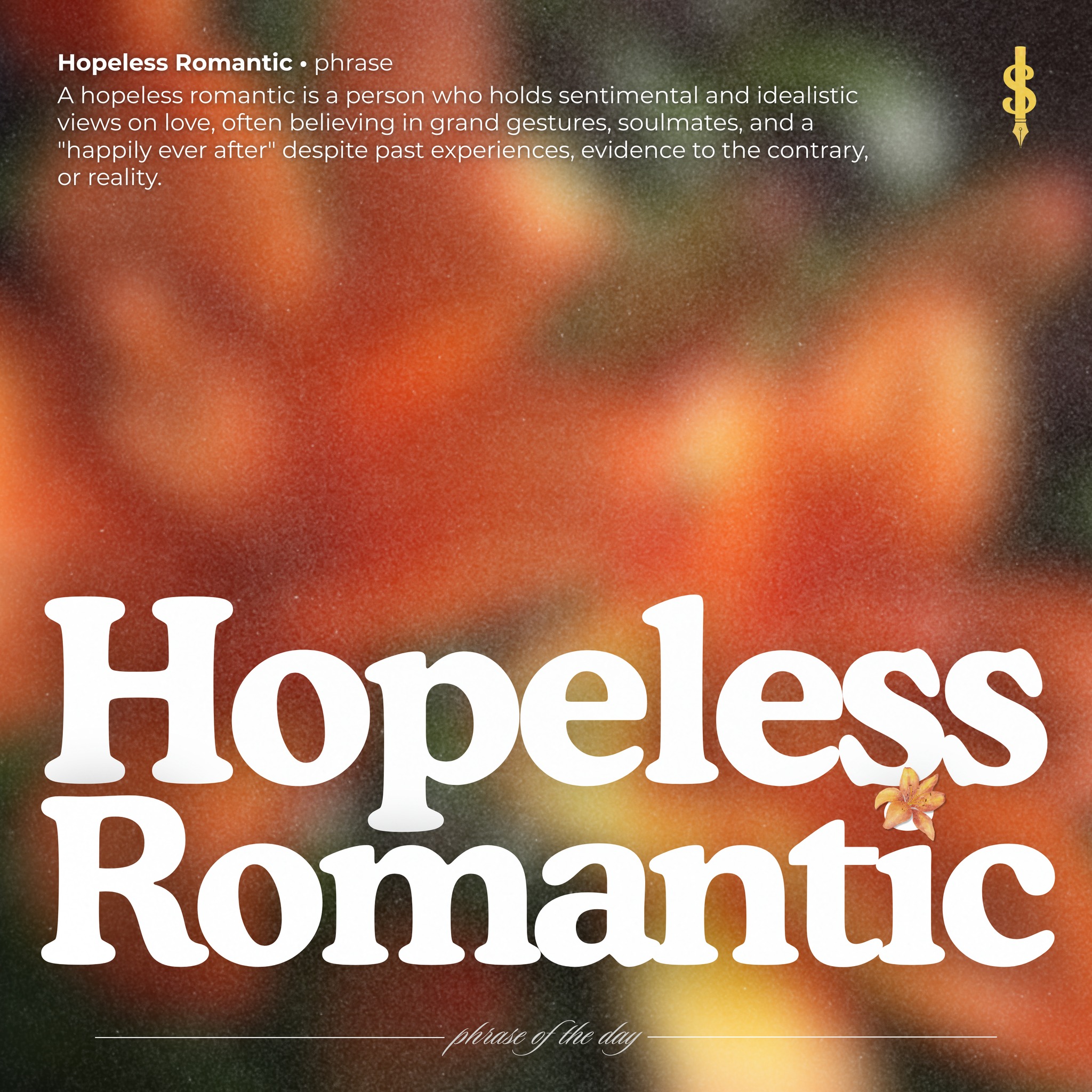 Siniars - A hopeless romantic is a person who holds... | Facebook