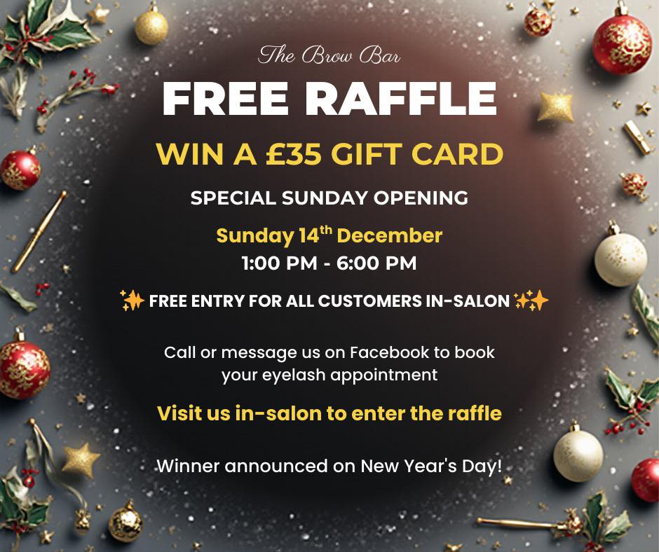 The Brow - FREE RAFFLE ALERT – WIN A £35 GIFT CARD! To celebrate the ...