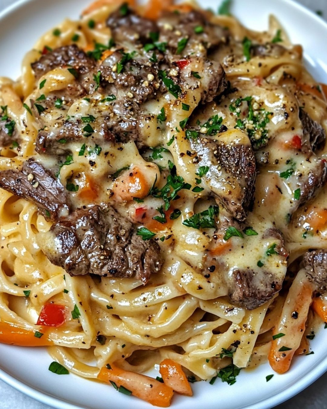 Michelle - Ingredients 12 oz linguine 1 lb steak (sirloin or ribeye ...