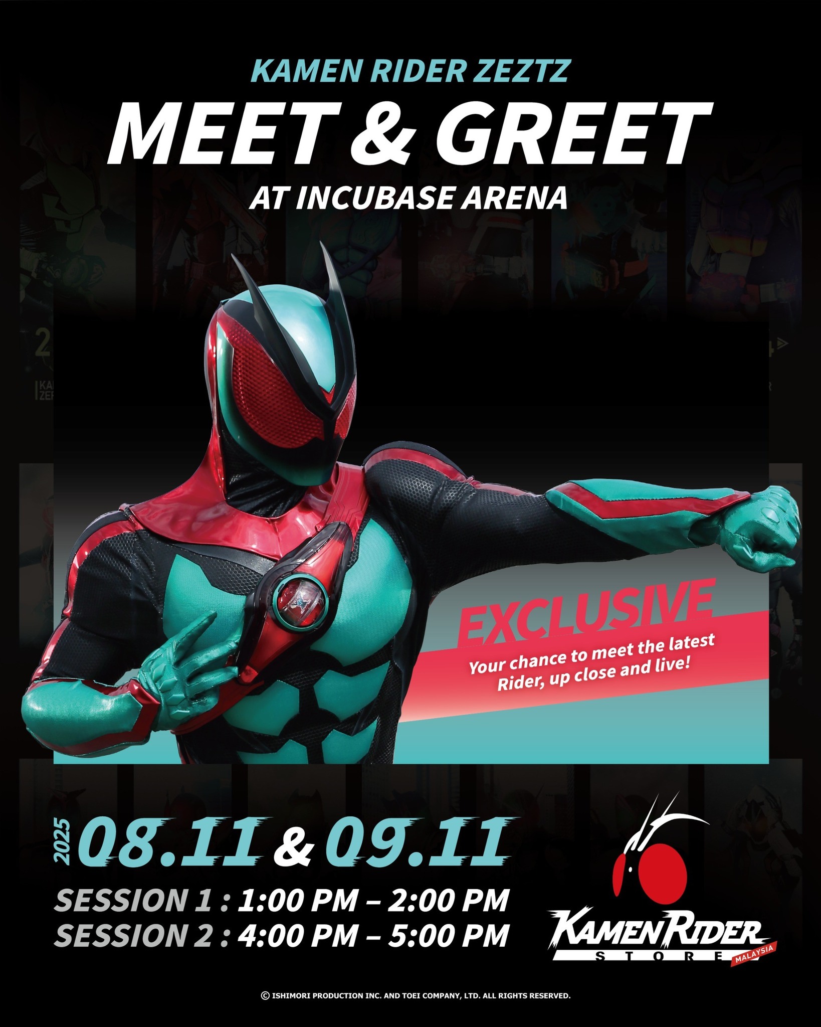 We stopped by the Official Kamen Rider Pop-Up Store at Incubase