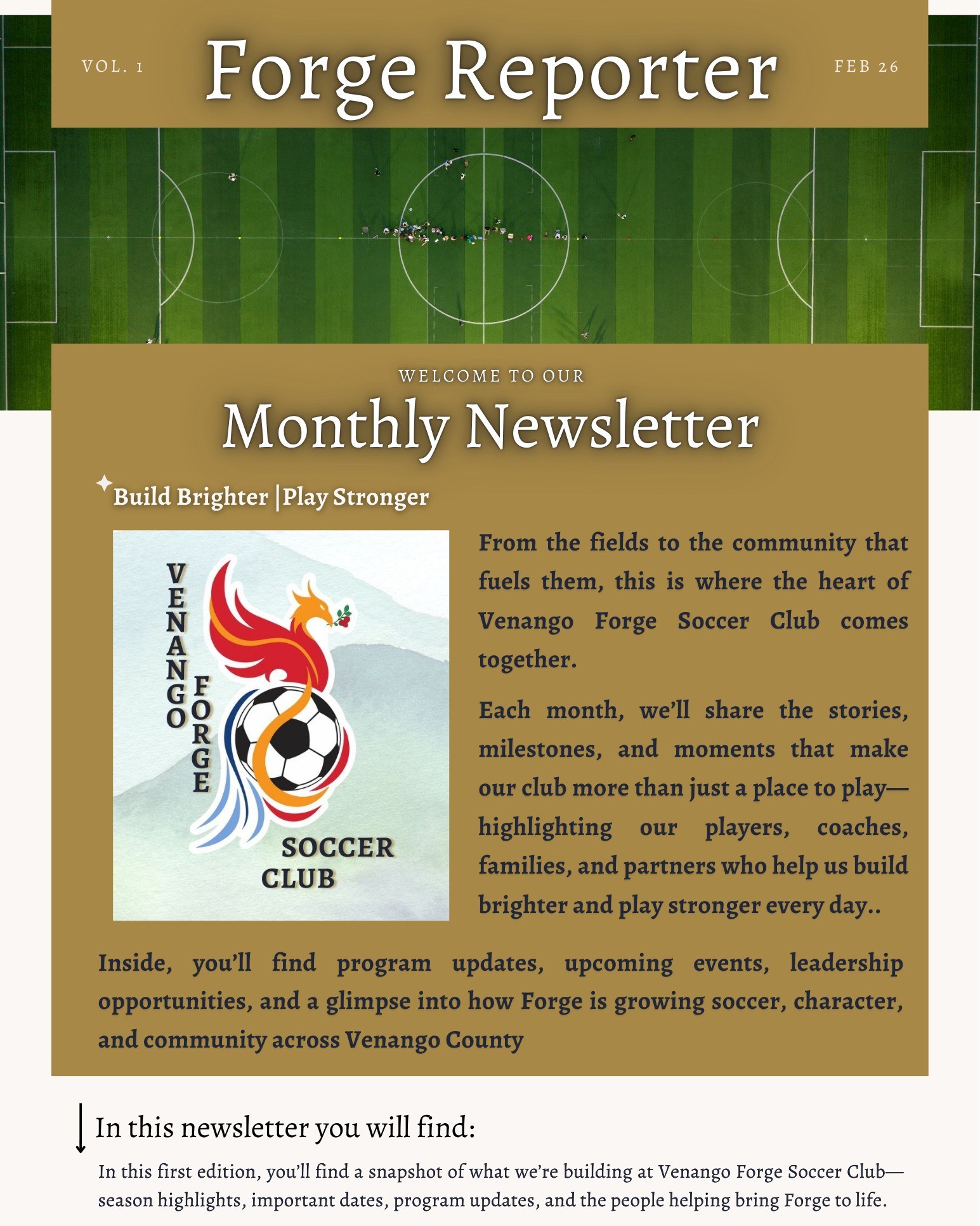 📣 ⚽Introducing the Forge... - Venango Forge Soccer Club | Facebook