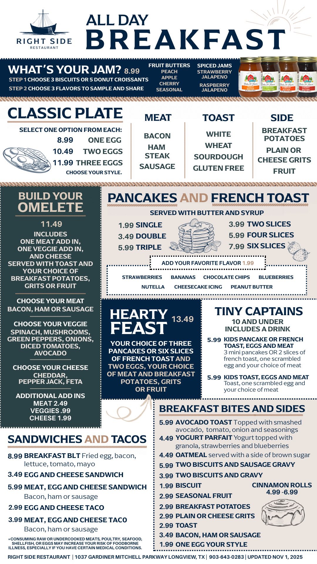 Get it on Door Dash! 🚗💨 Full menu... - Right Side Restaurant | Facebook