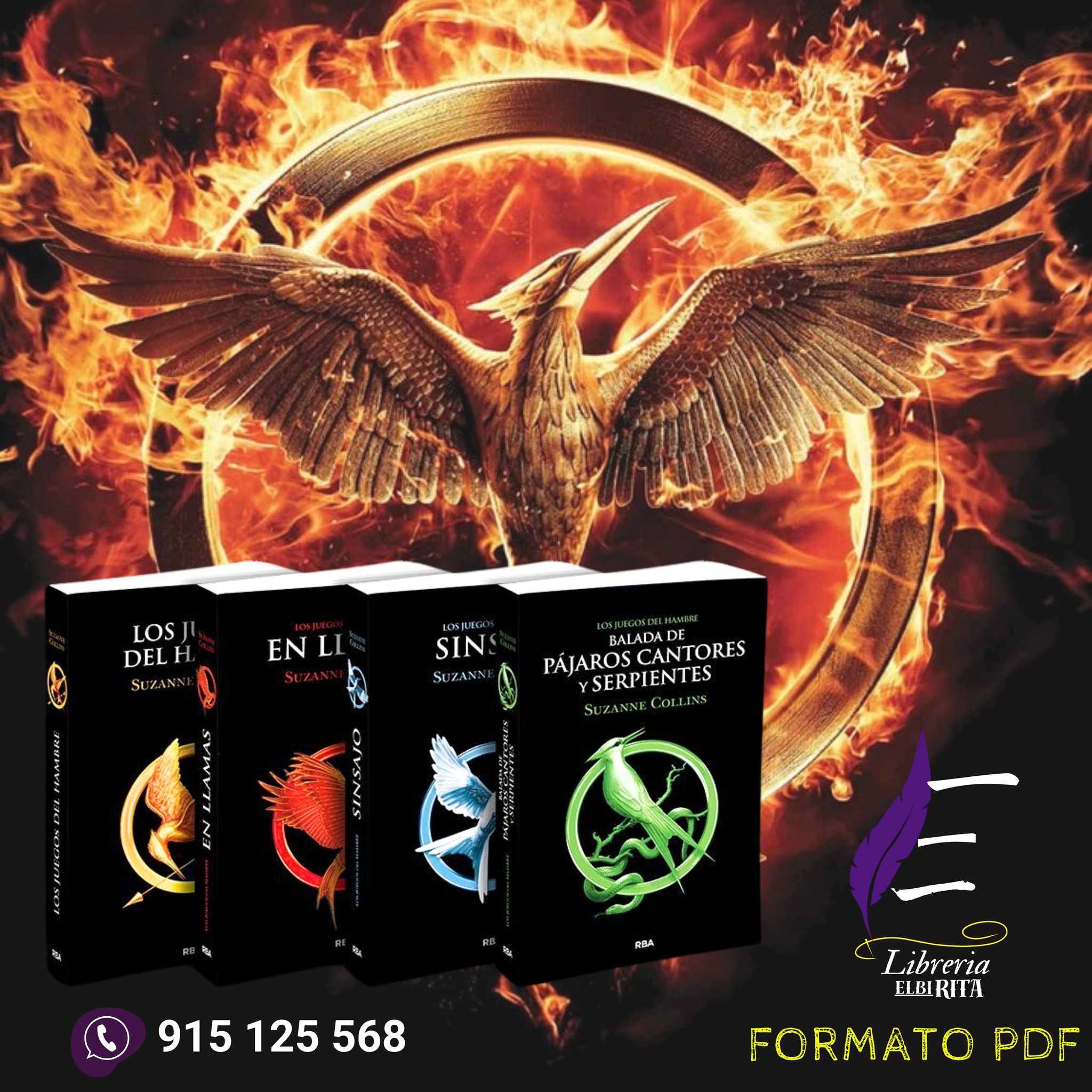 Librería - 🔥📚 Los Juegos del Hambre - Saga Completa en PDF Acompaña a ...