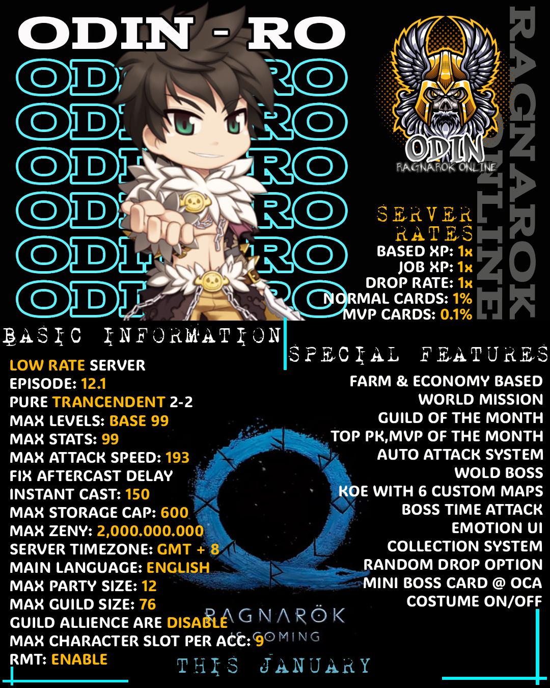 Odin - 🧭 COMING THIS JANUARY 🧭 ⚔️ Welcome to Odin Ragnarok Online ⚔️ ...